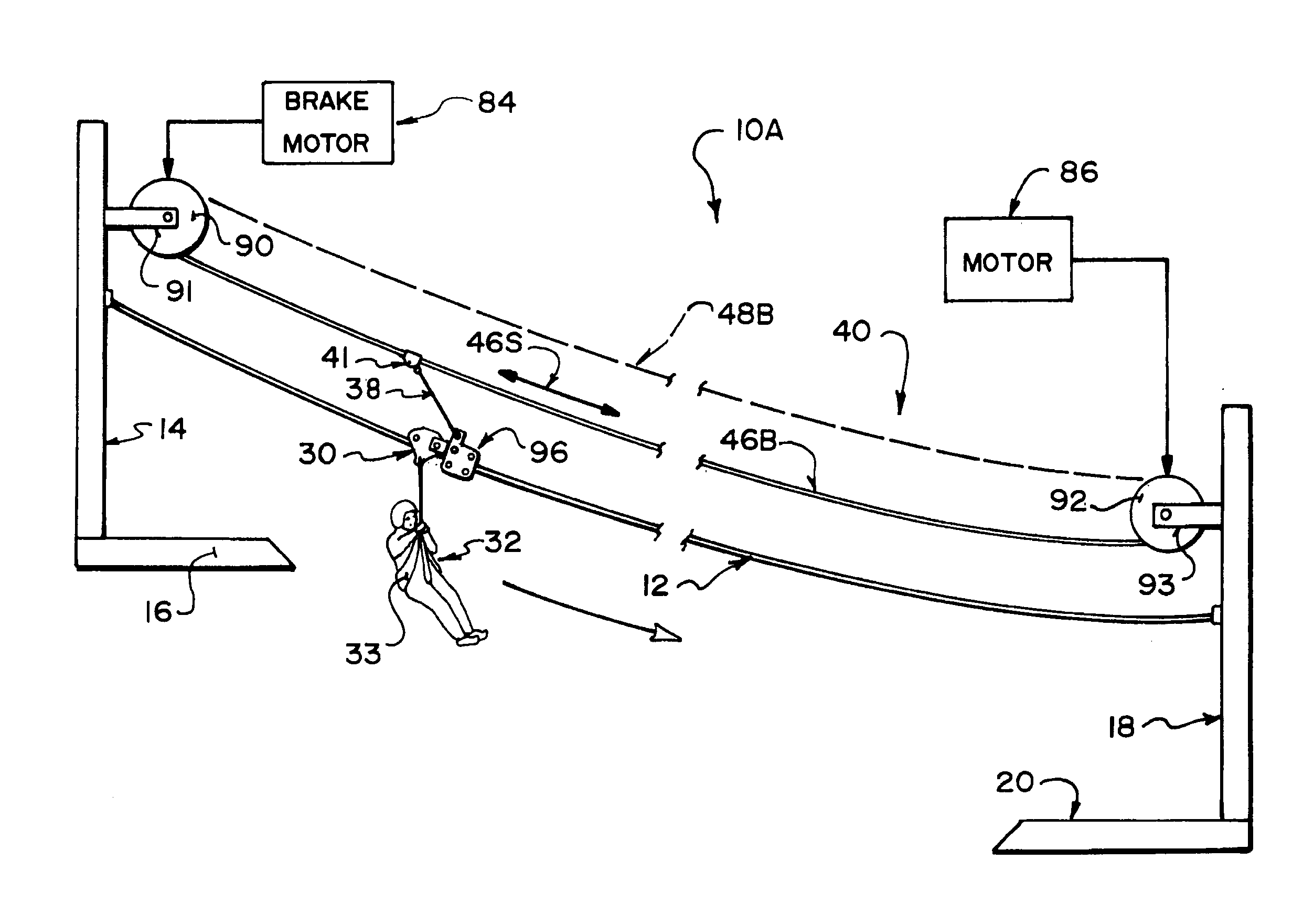 Drawing Lines With Zip : Patent us continuous assist zipline braking
