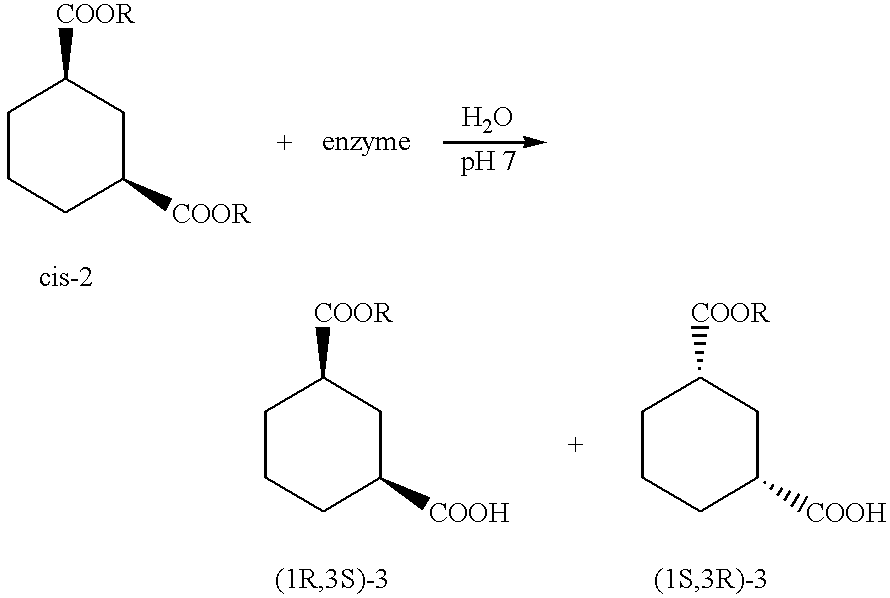us6210956b1 optically active cis 1 3 cyclohexanedicarboxylic acid form 62 3r