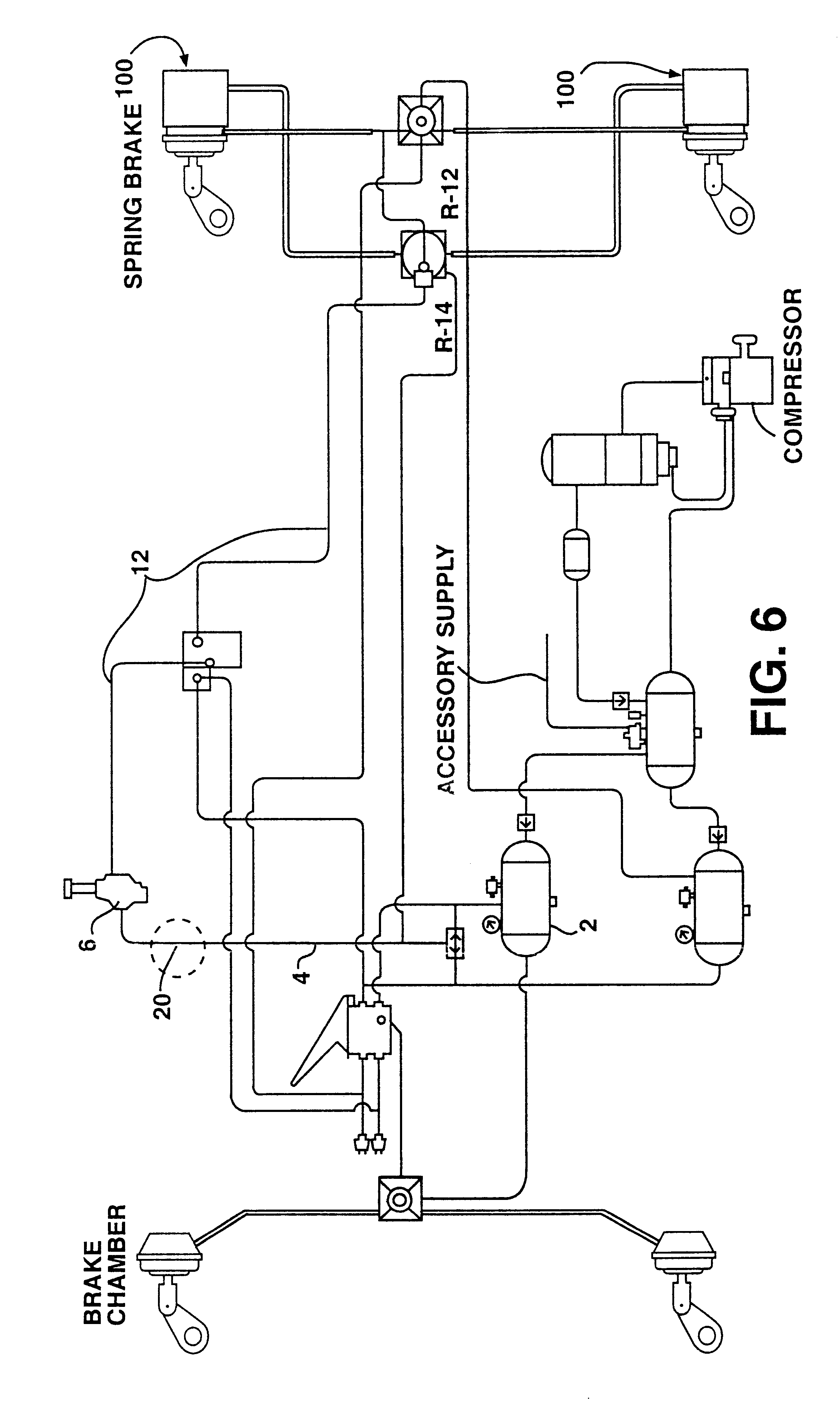 wabco trailer abs wiring diagram imageresizertool com Trailer Air Brake System Diagram US06322161 20011127 D00005