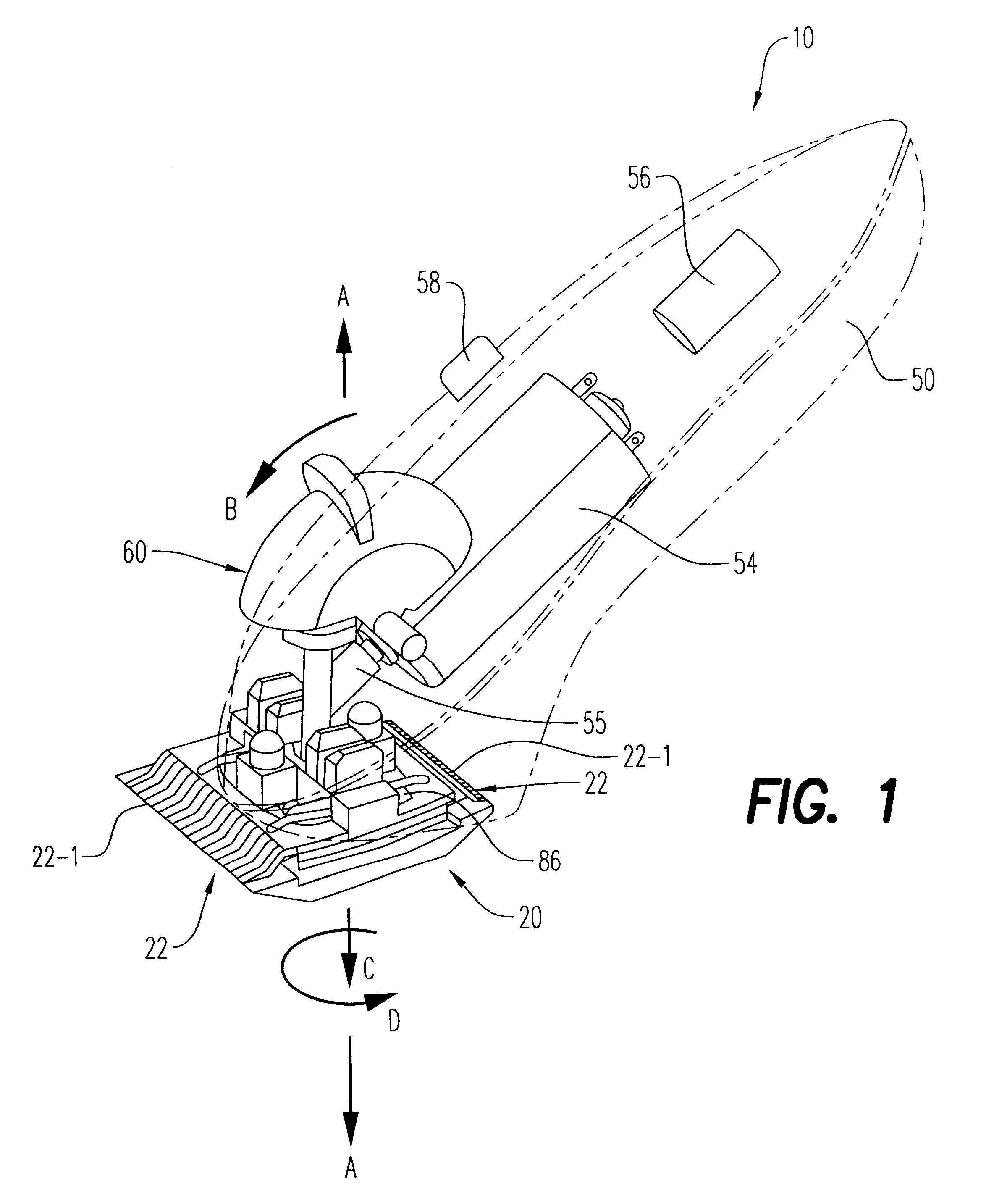 Patent Us6536116 Hair Clipper With Rotating Blade Embly Patent Drawing