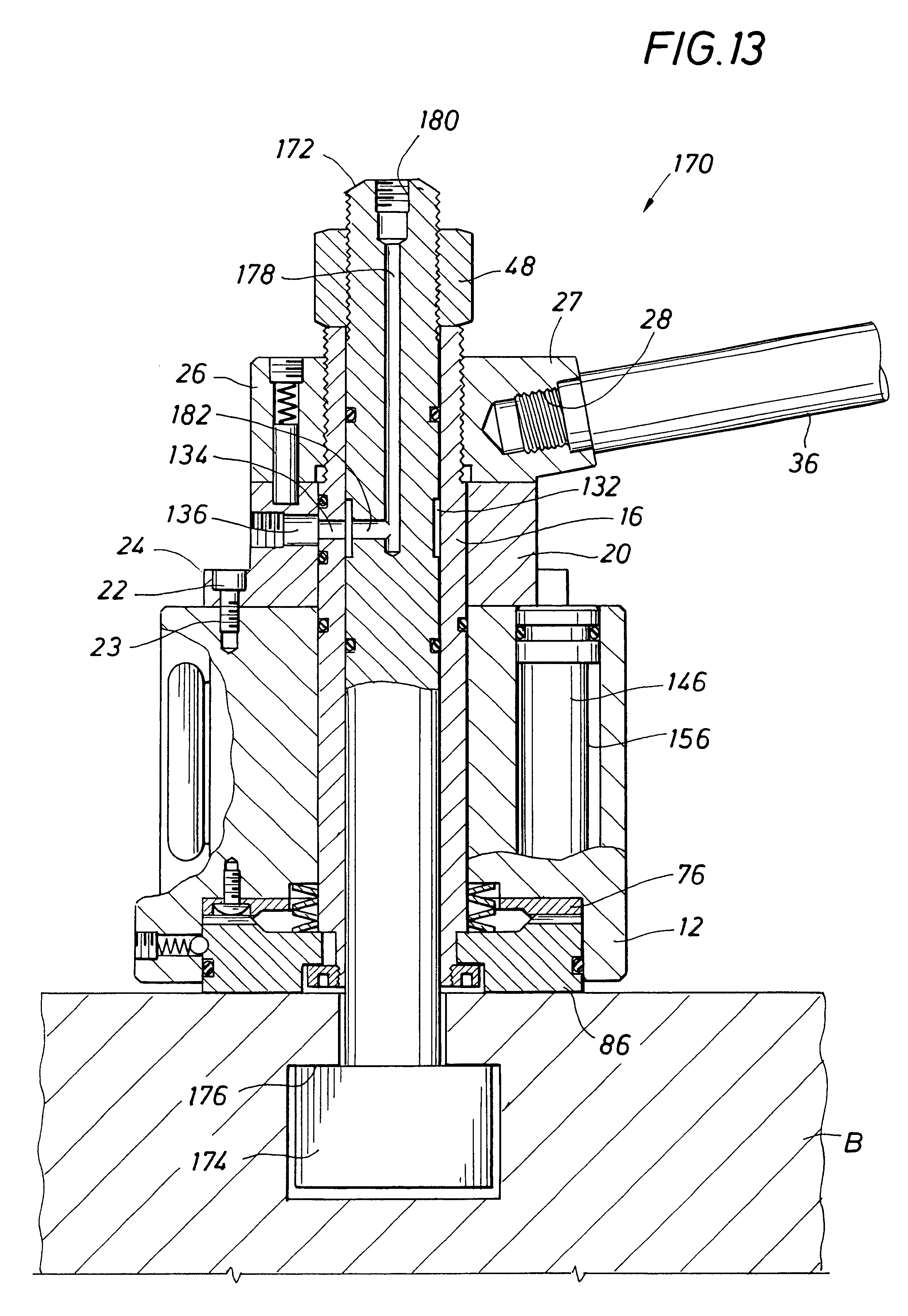 Patent US6571671 Quick change tool post having laterally offset