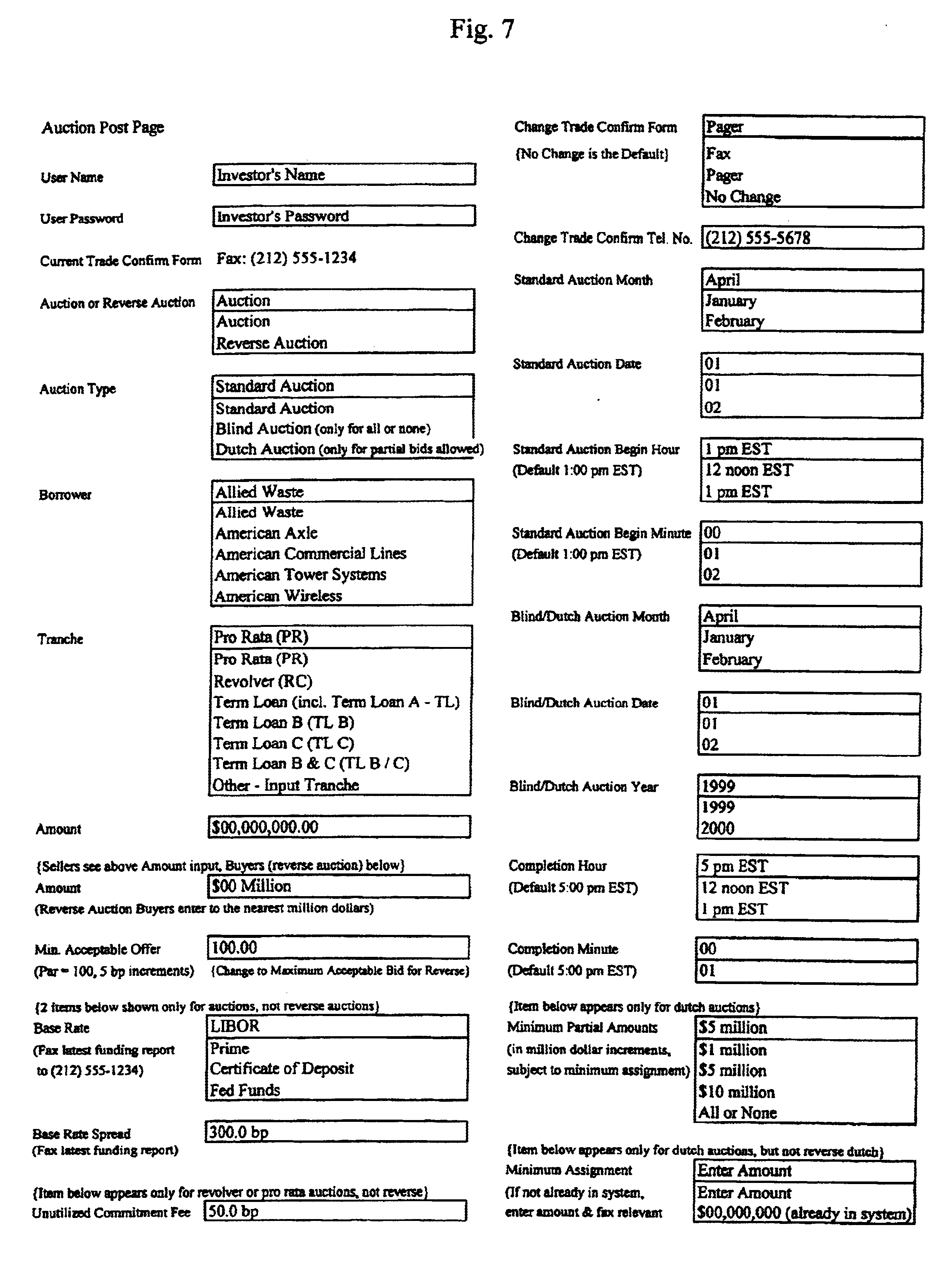 Bank loan trading system and method