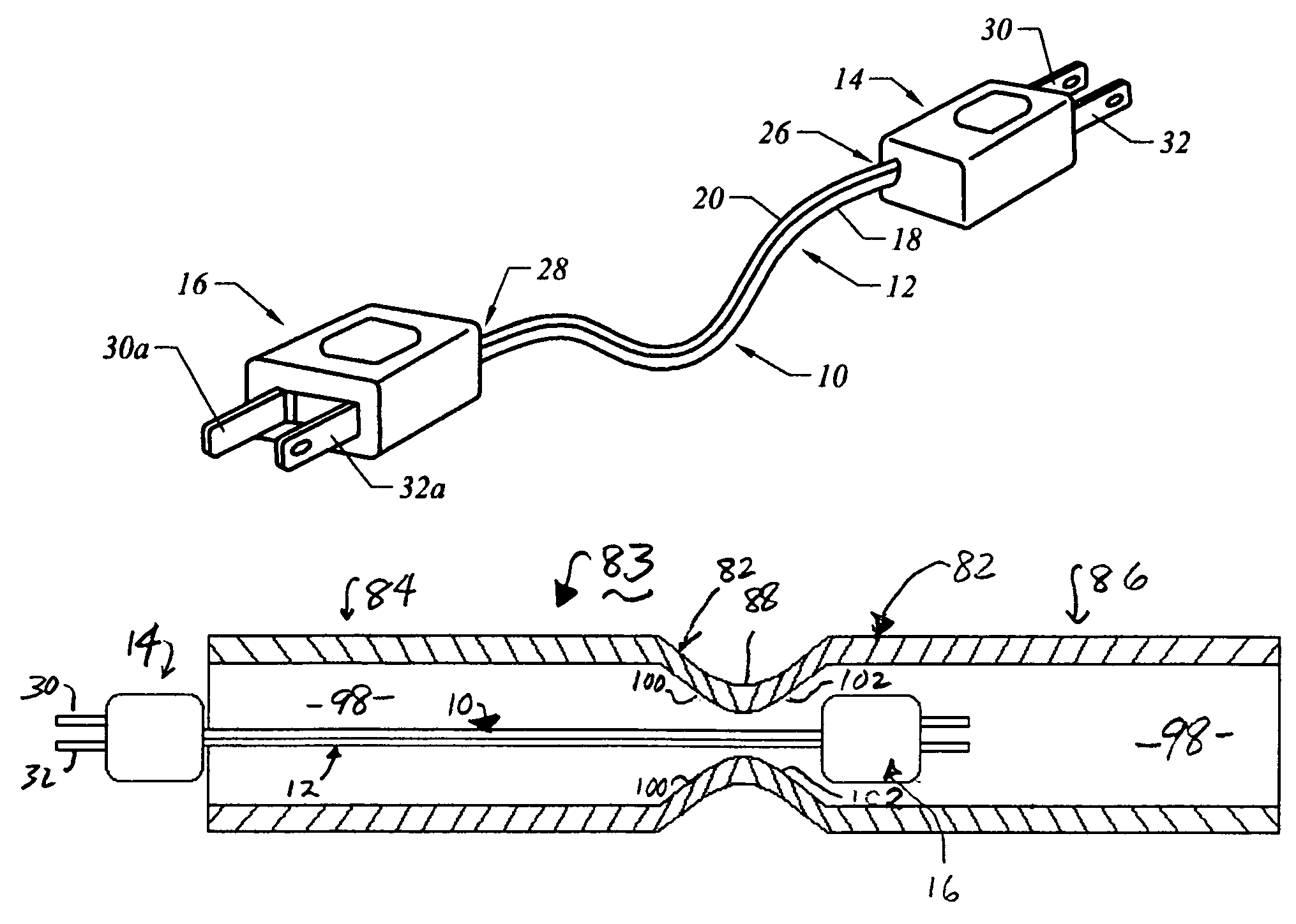 Patent Us7029312 Double Male Two G Electrical Connector Patent Drawing