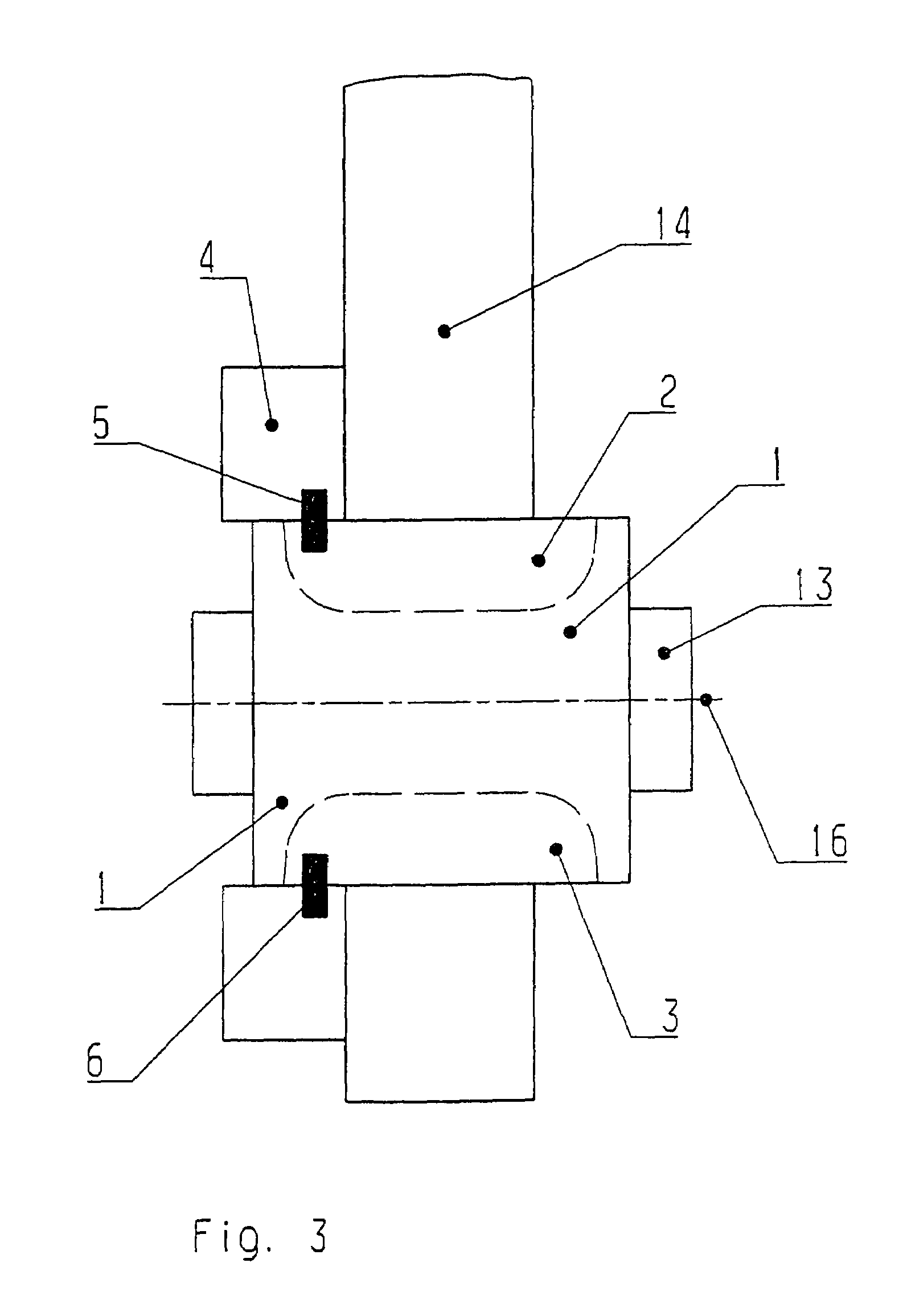 hydraulically damping rubber bearing