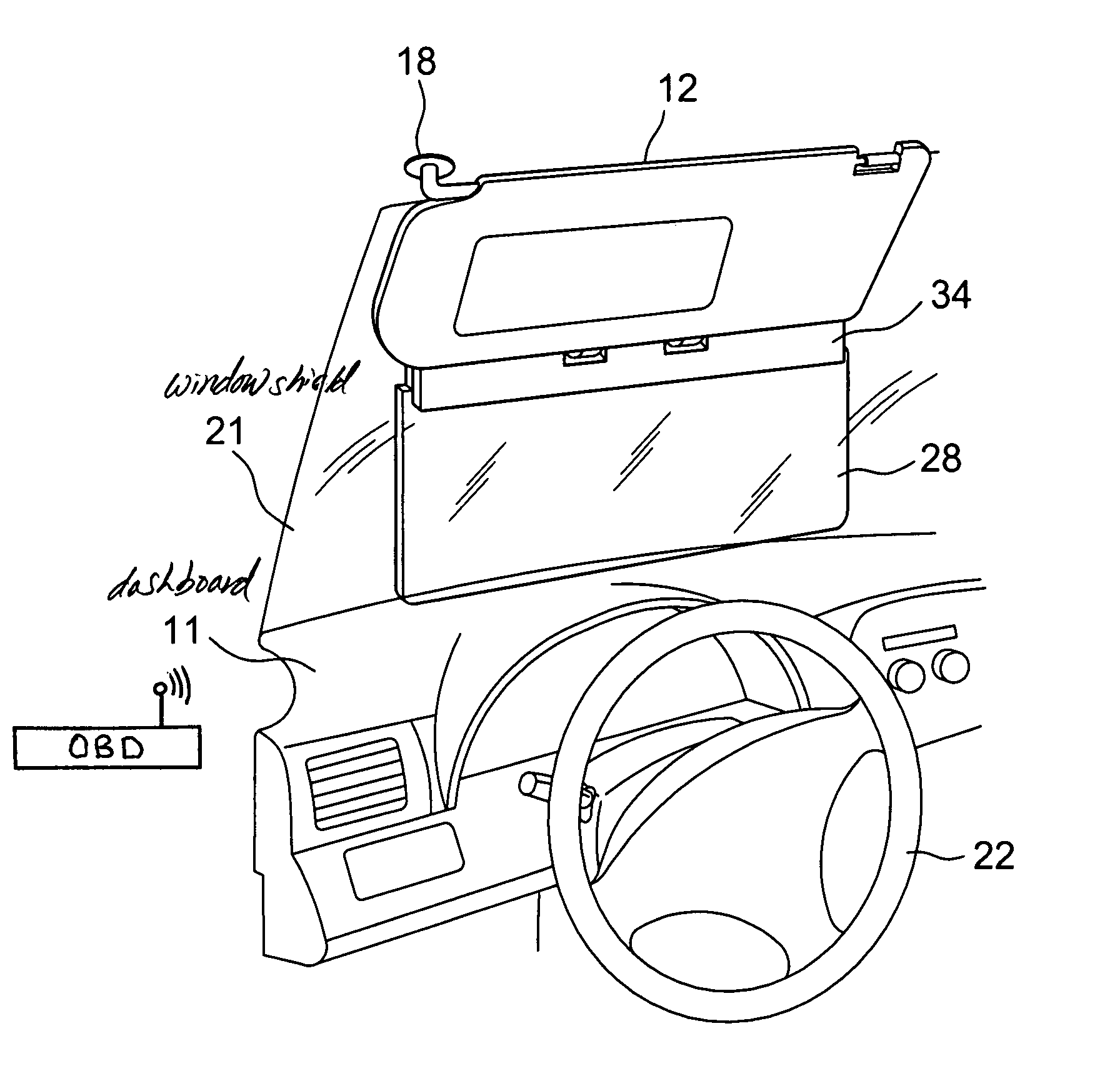 {Auto cockpit beschreibung
18} Patent US7413233 - Vehicle sun visor with auto-shading prompter ... | {Auto cockpit beschreibung
18}