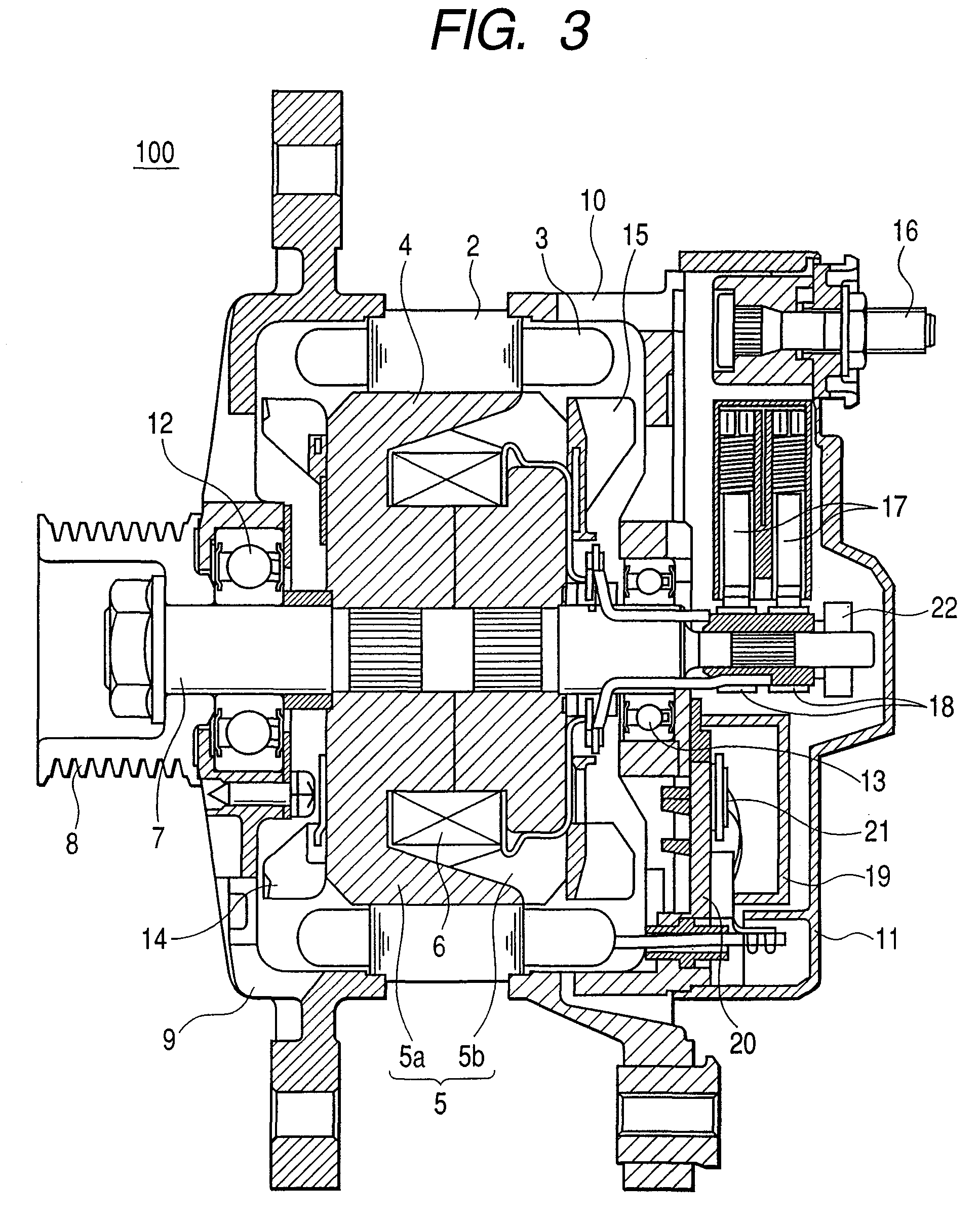 Patent US7471004 - Driving/electric-power generating system for vehicle