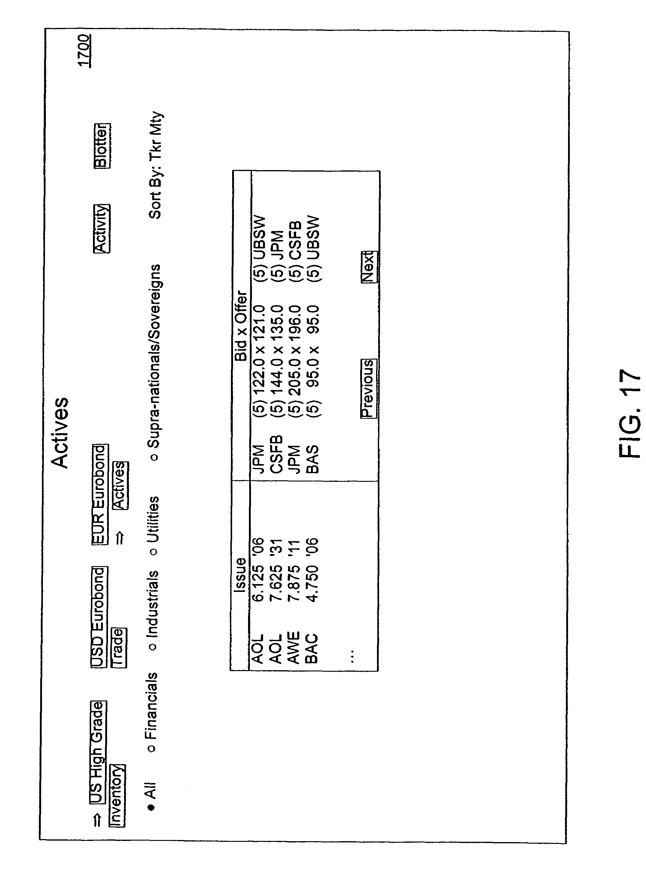 Debt securities trading system (dex)