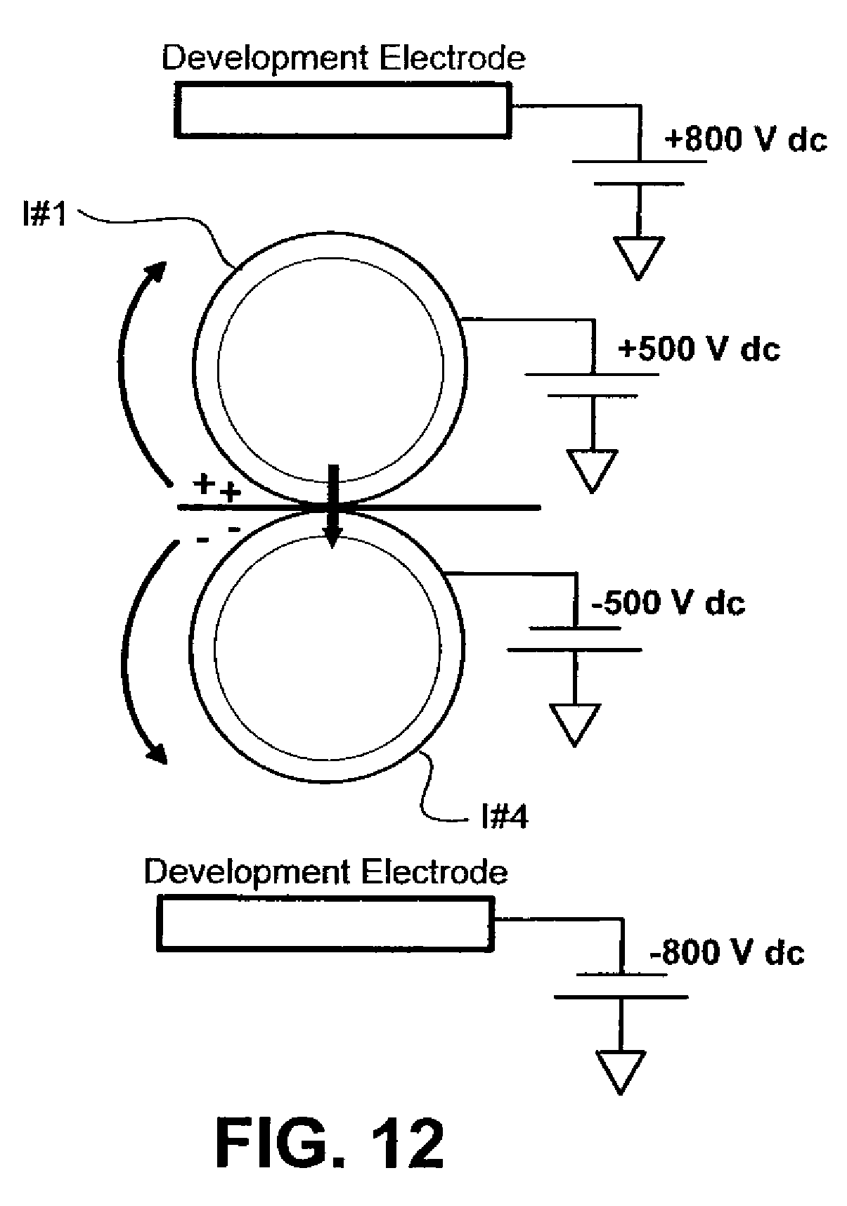 synchronous duplex printing systems using directed charged