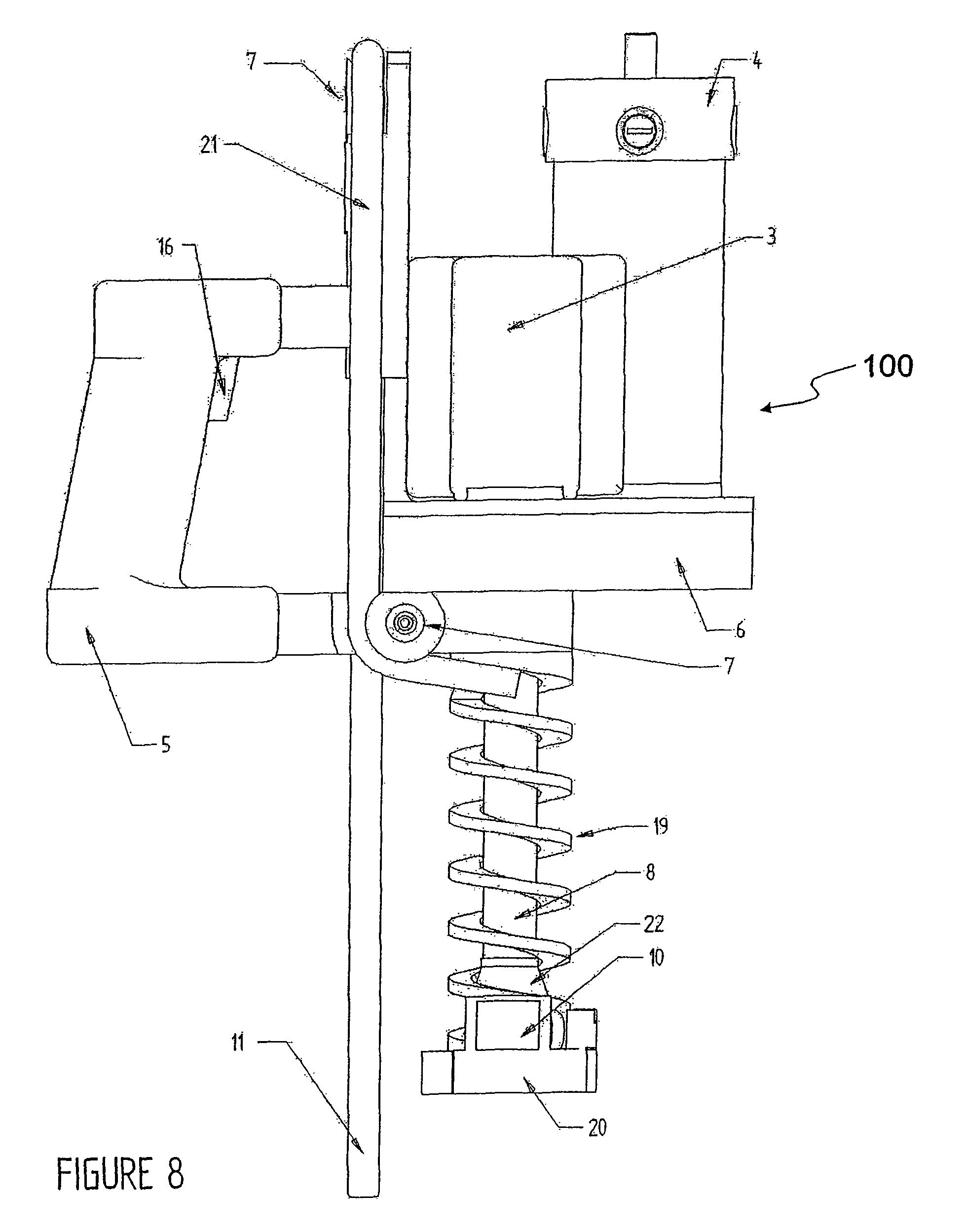 Patent US7934698 Powered rope ascender and portable rope pulling