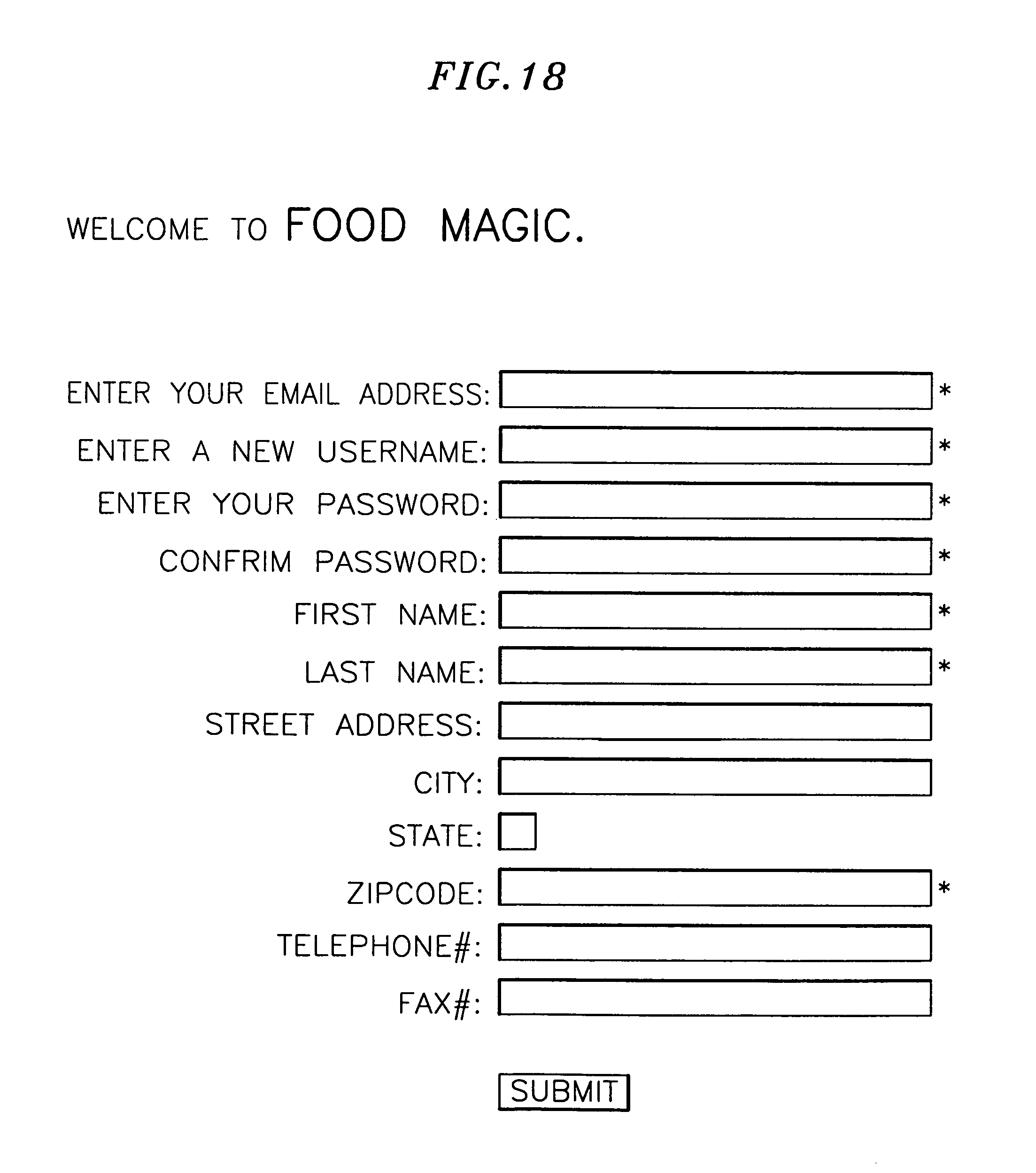 electronic grocery list