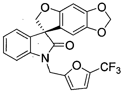 pharmaceutical compositions of spiro-oxindole compound for