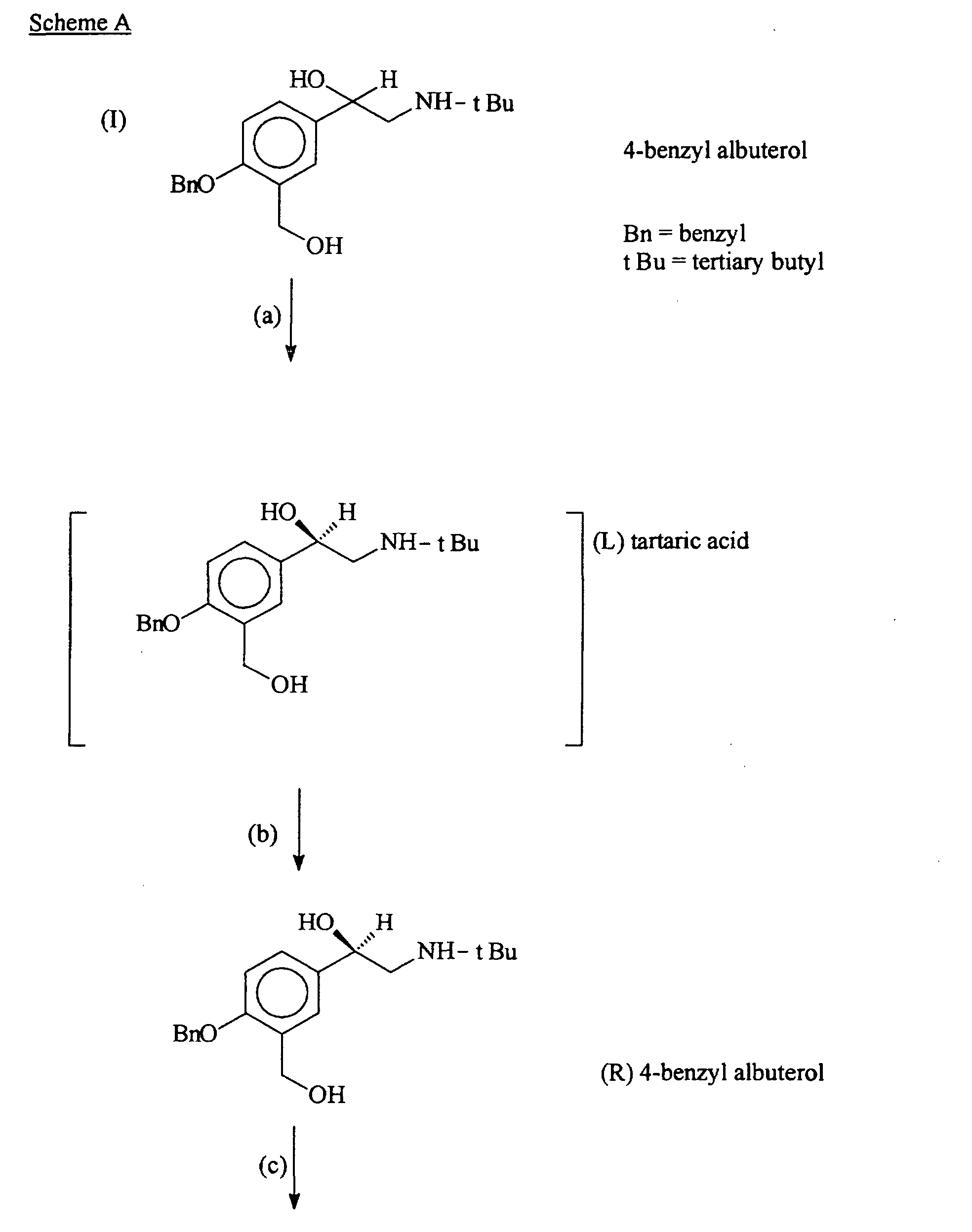EP1349828B1 - Process for preparing isomers of salbutamol - Google Patents