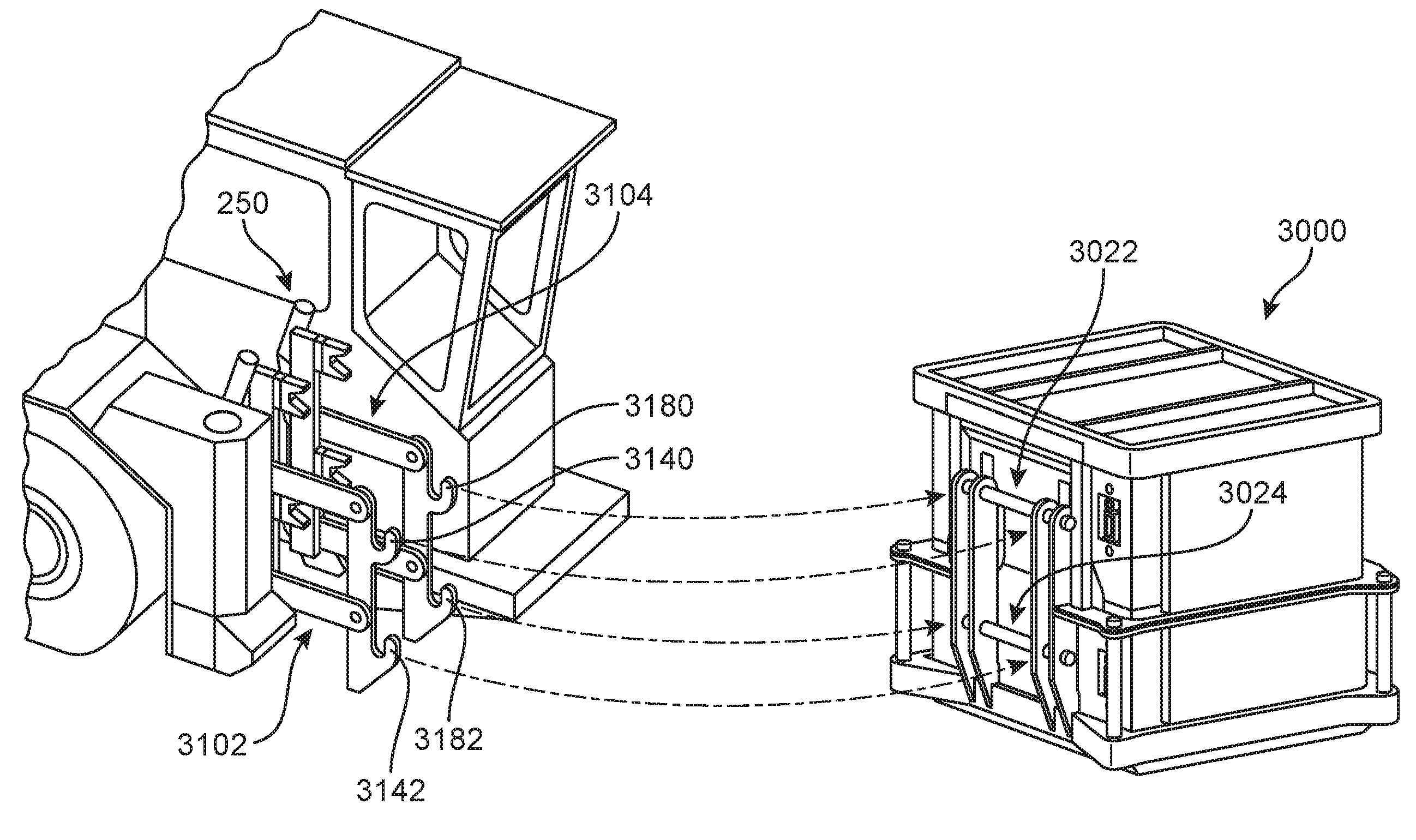 KR102657656B1 - Mounting and dismounting system for battery assemblies ...
