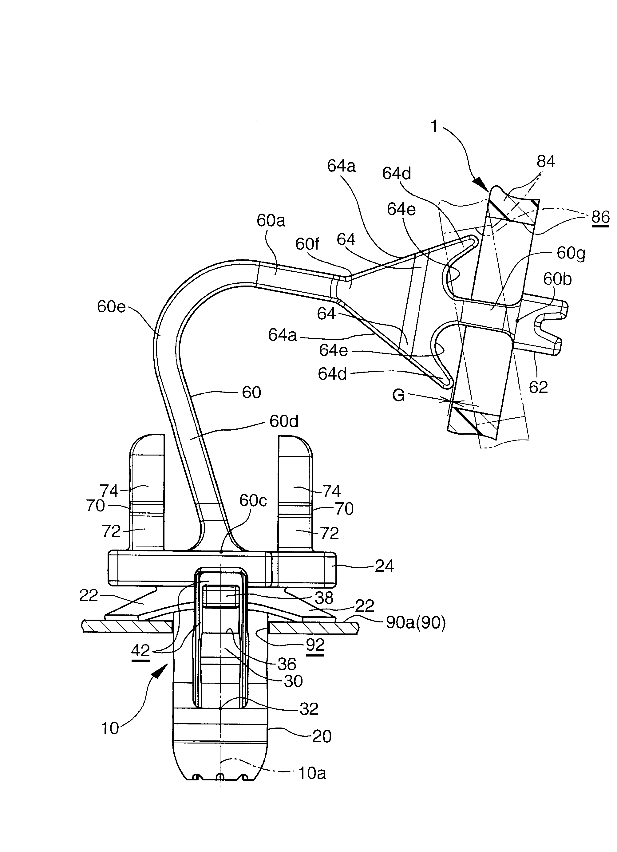 WO2016017539A1 - テザークリップとテザークリップのピラーガーニッシュへの組付構造 - Google Patents