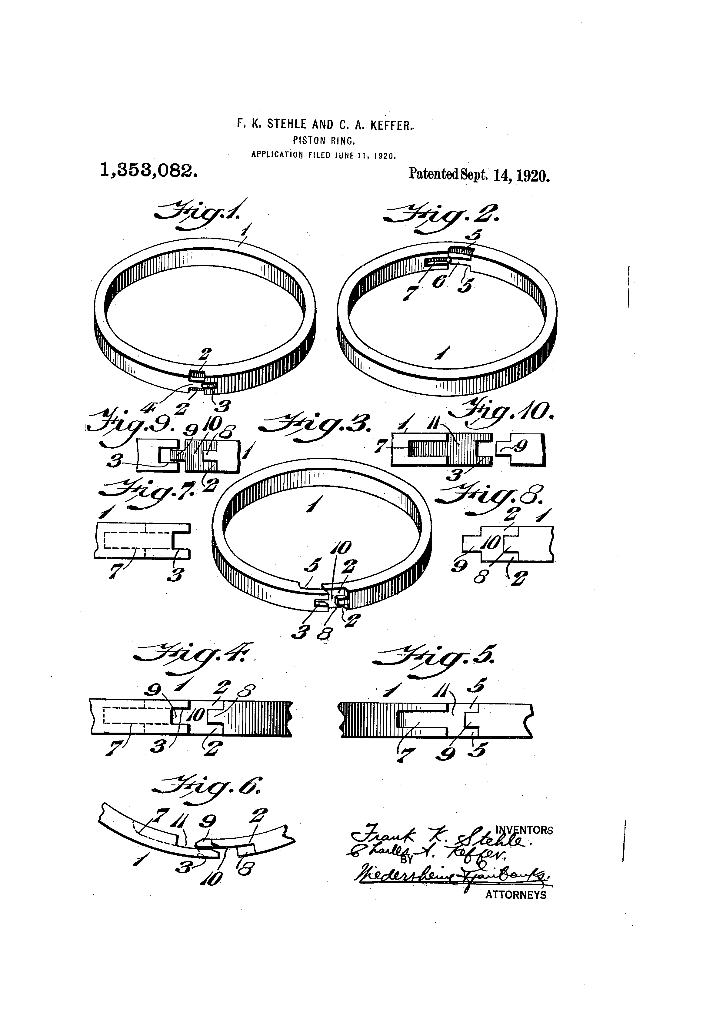 Piston Ring Patents Drawing Engine Sketch Coloring Page