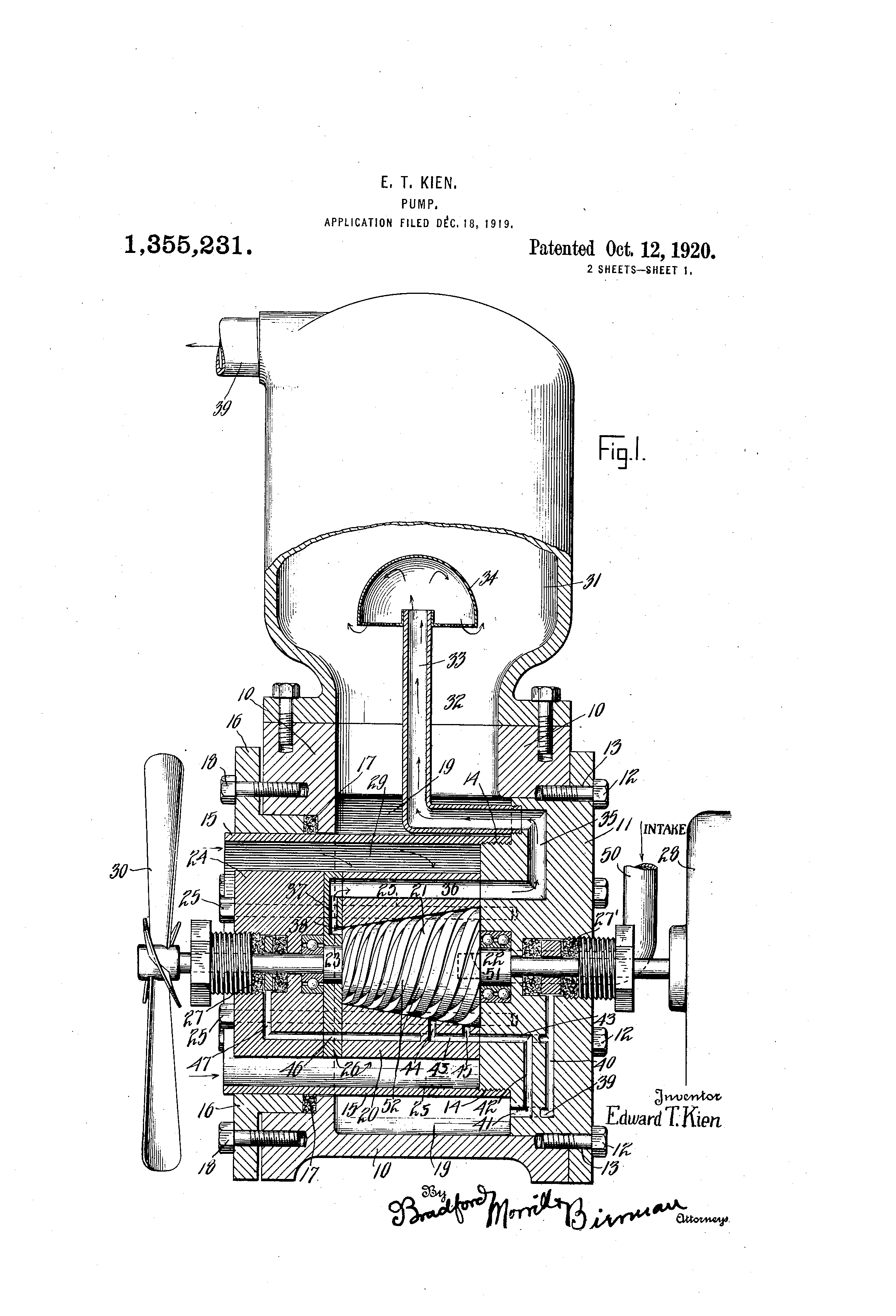 Patent US1355231 Pump Google Patents patent-us1355231-pump-google-patents