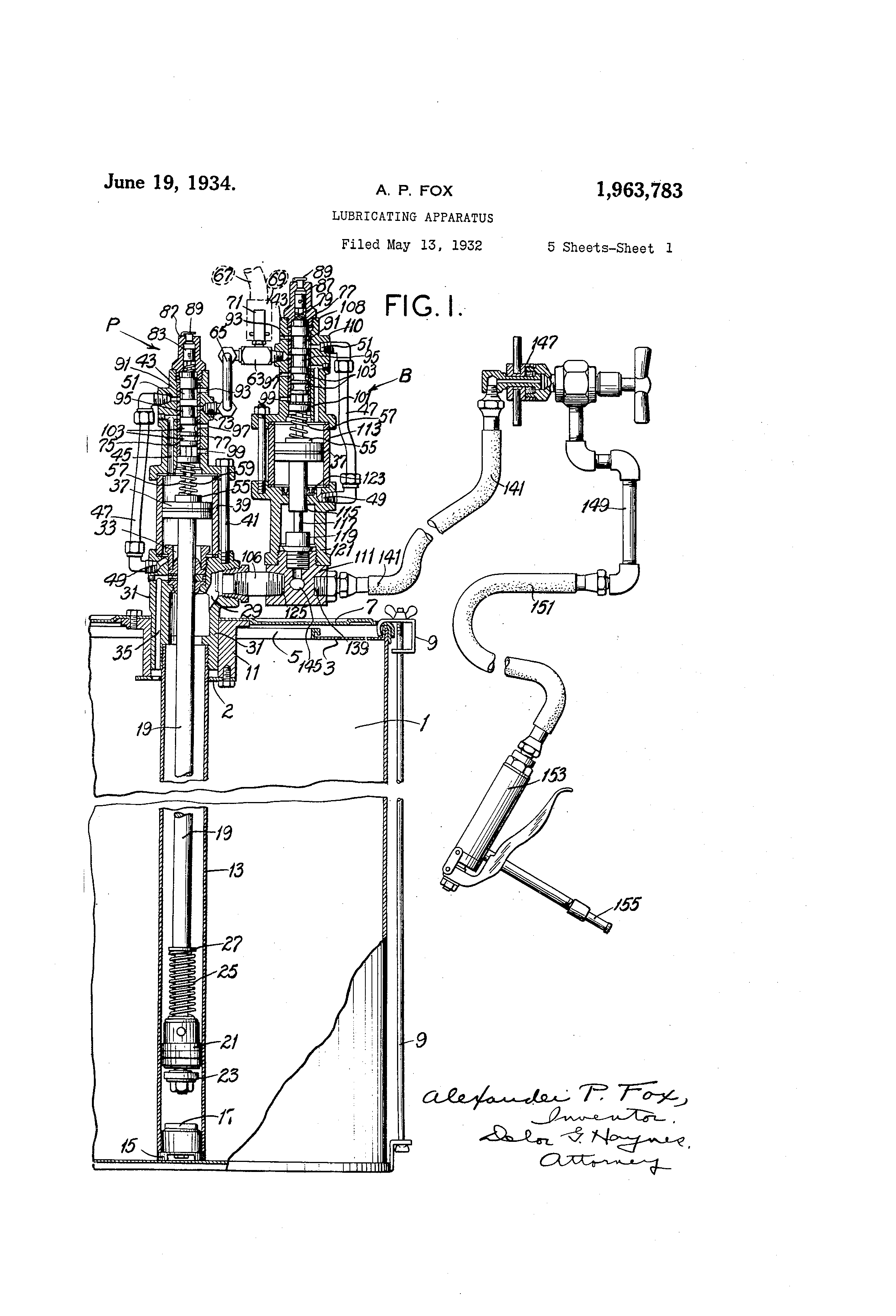 Patent US Lubricating apparatus Google Patents