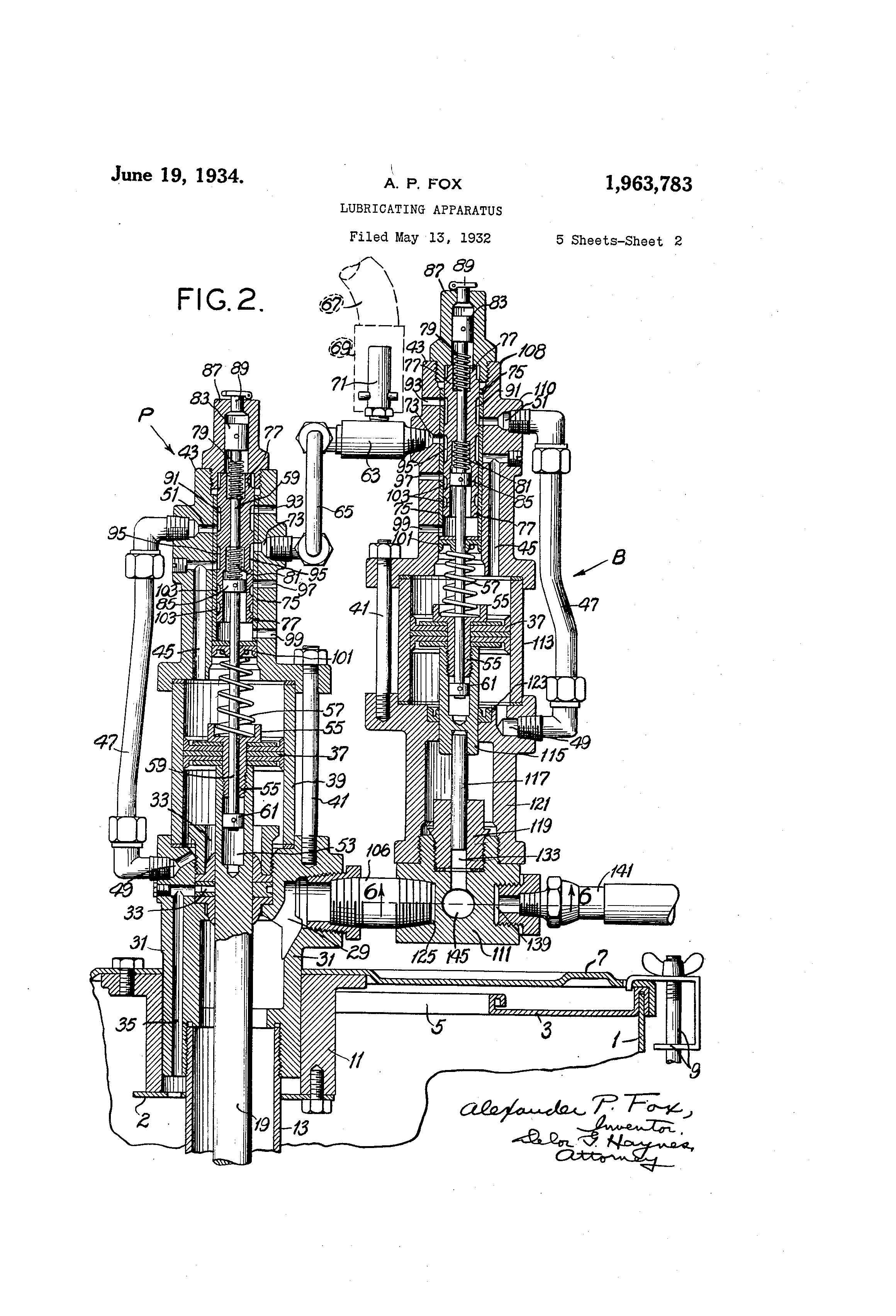 Patent US Lubricating apparatus Google Patents