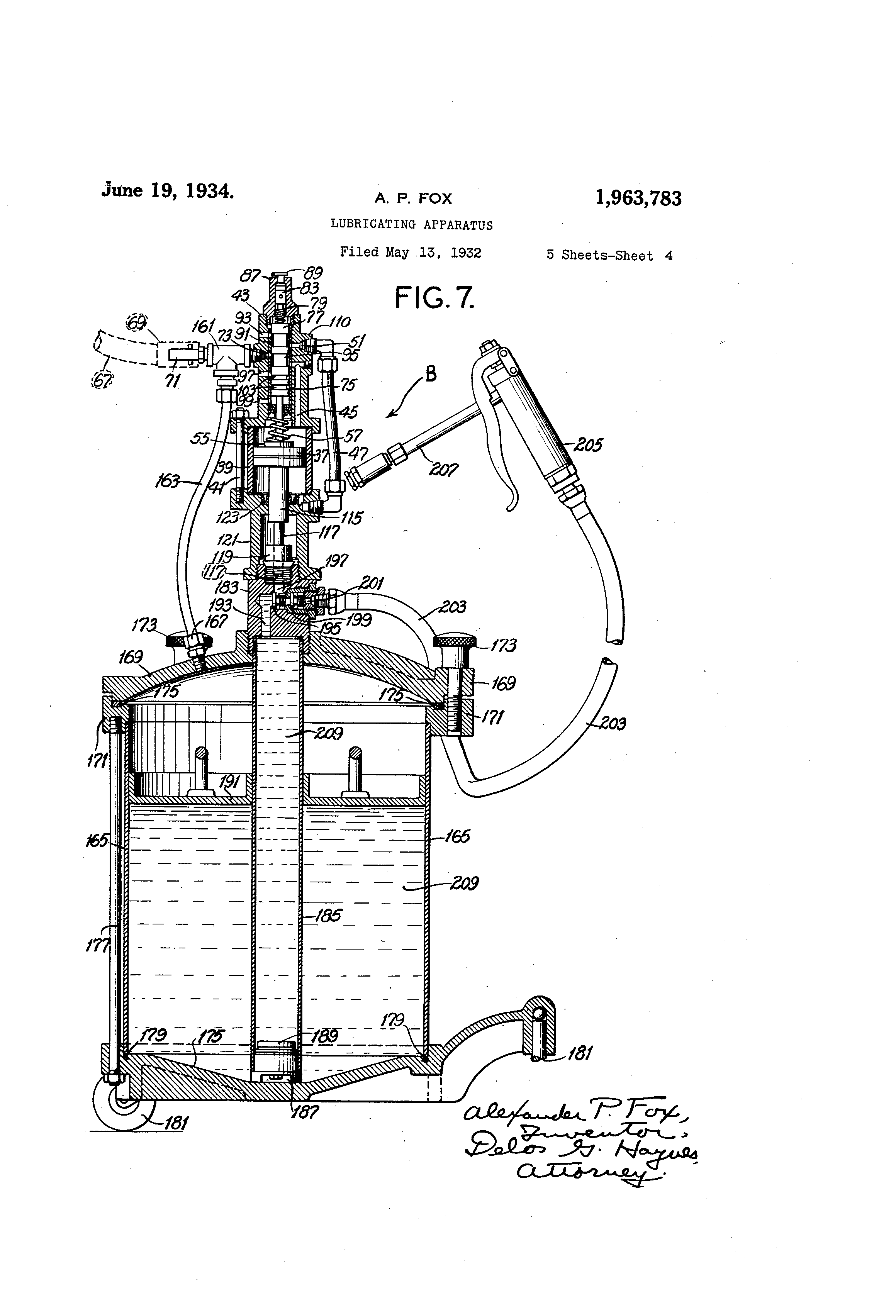 Patent US Lubricating apparatus Google Patents