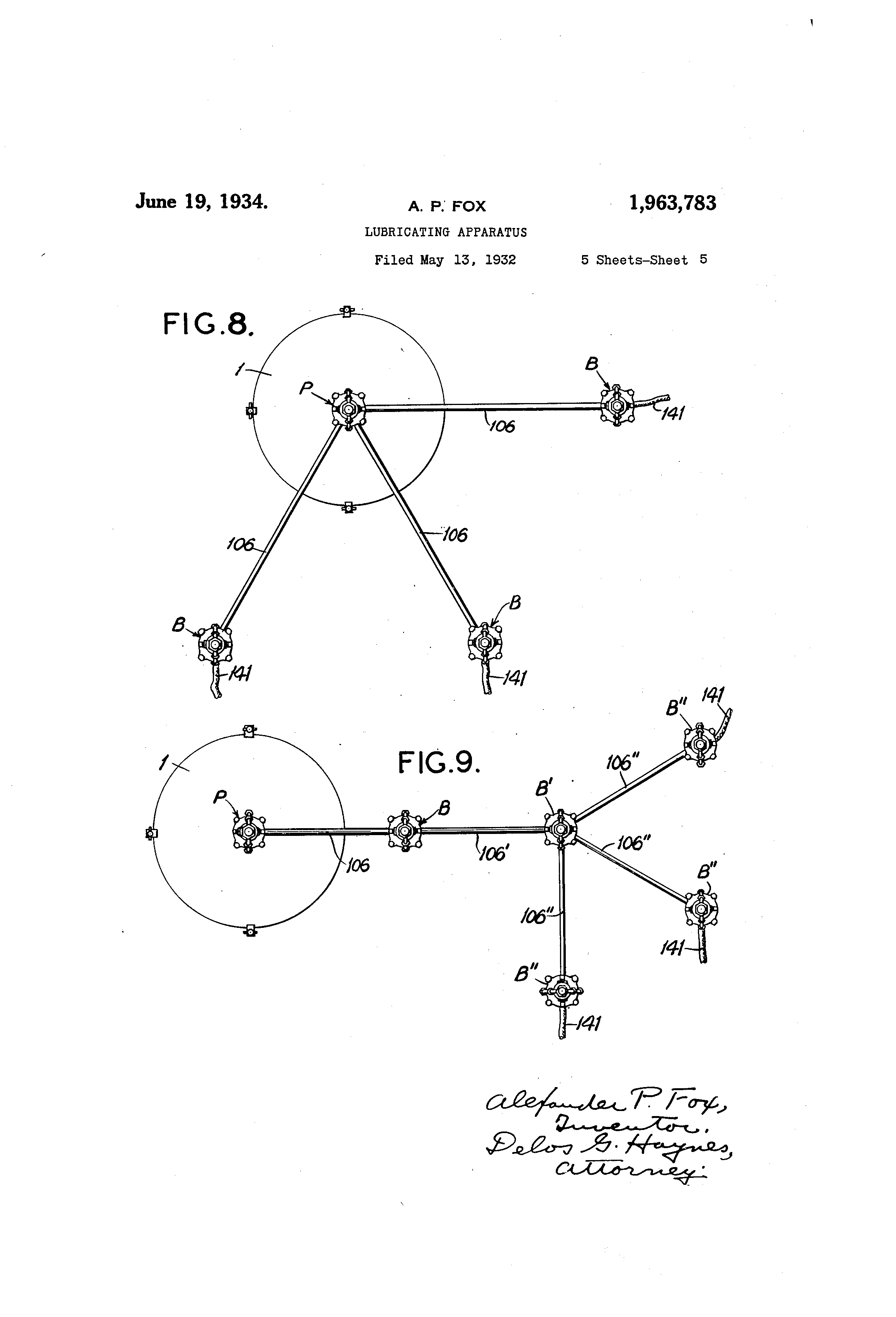 Patent US Lubricating apparatus Google Patents