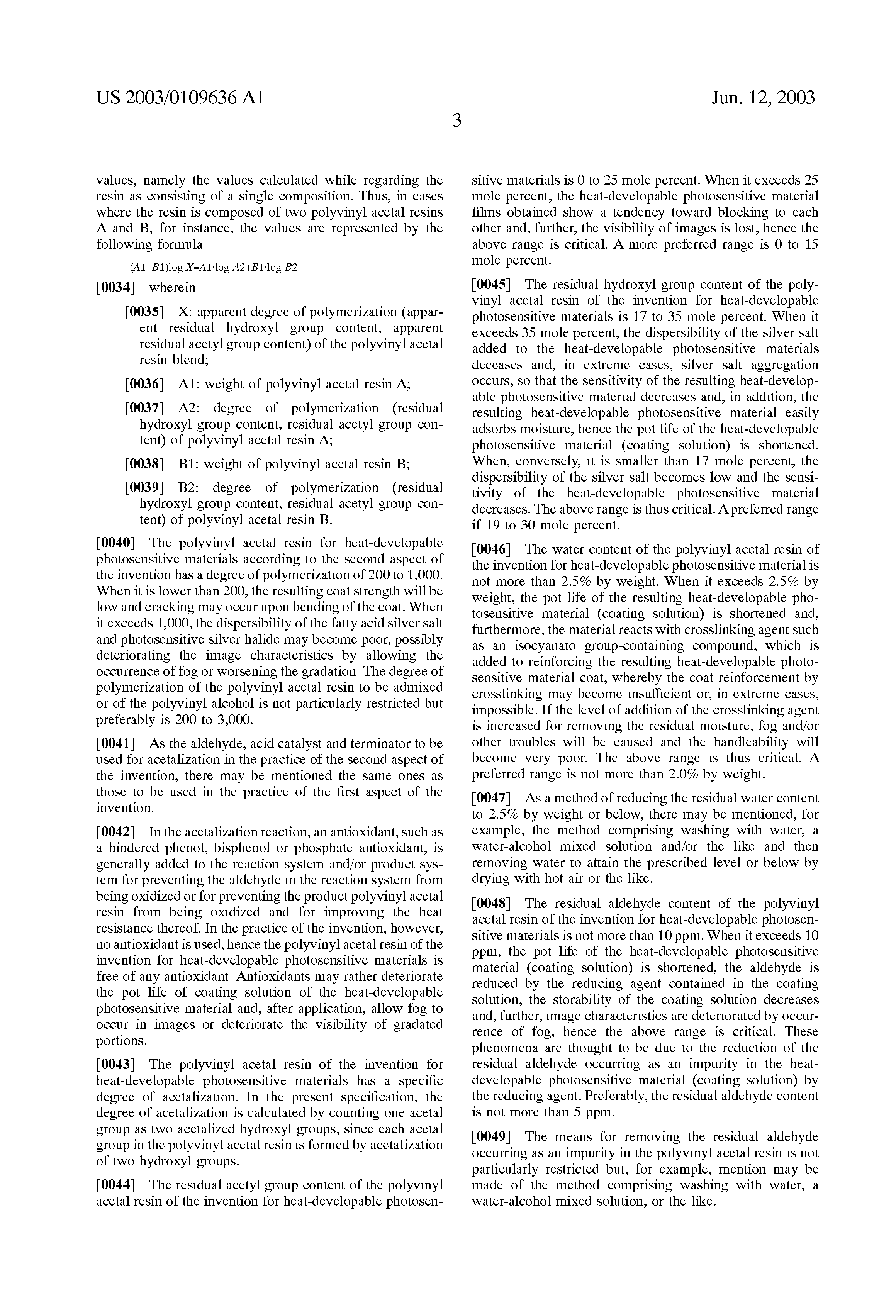 polyvinyl acetal resin for heat -developable photosensitive