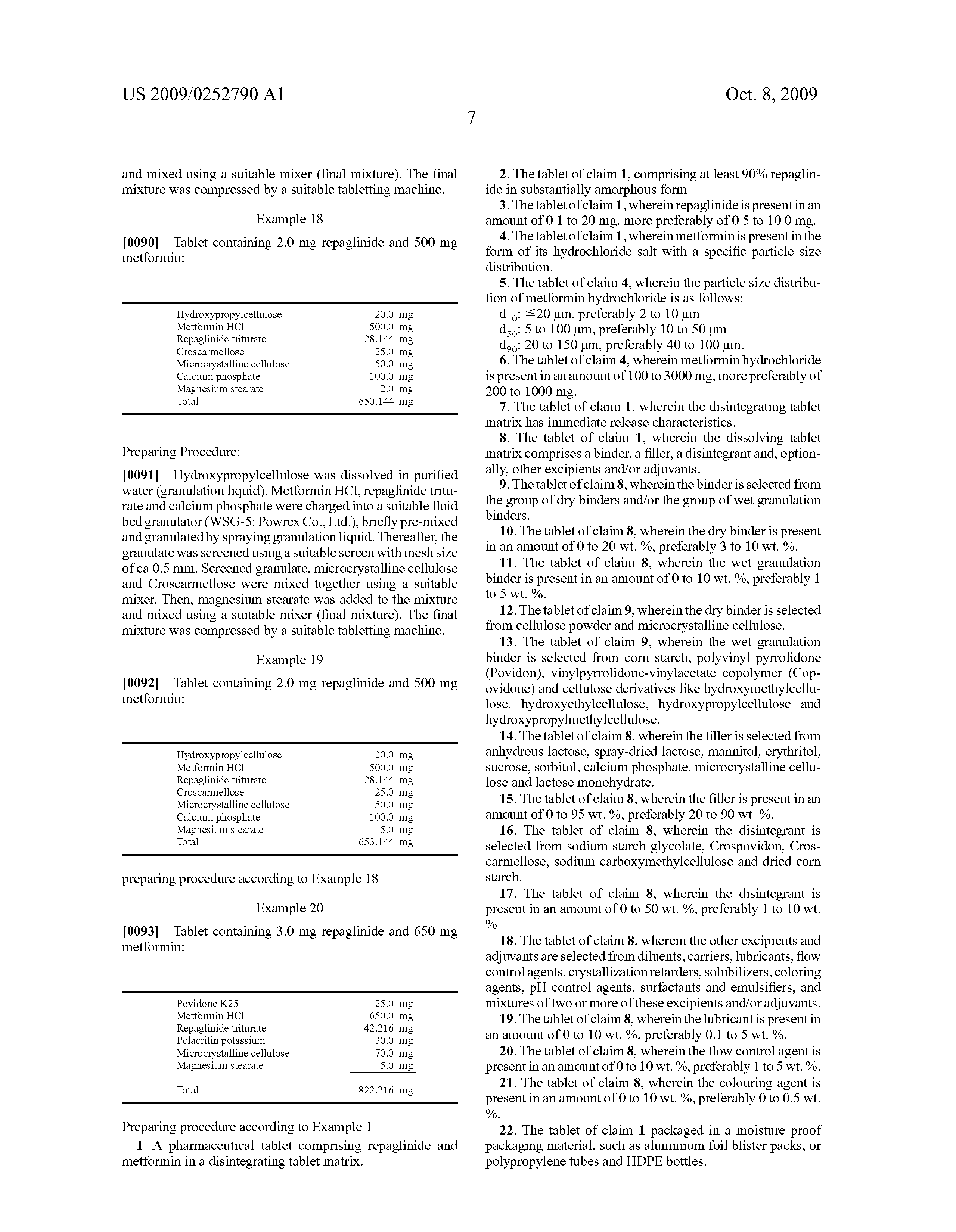 Repaglinide Metformin Combination