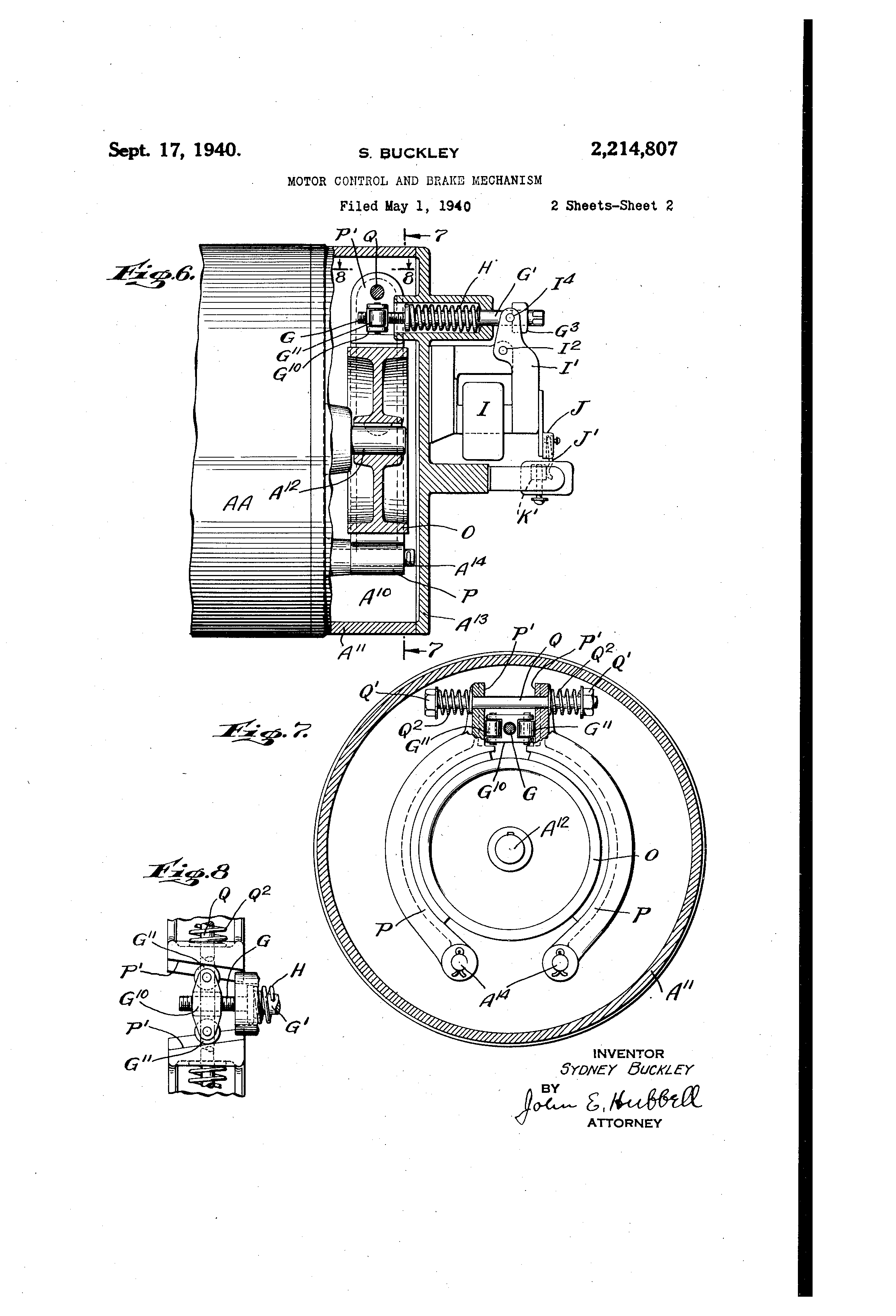 patent us2214807 motor control and brake mechanism google patents US2214807 1 patent us2214807 motor control and brake mechanism google patents,2 Post Lift Motor Wiring Diagram