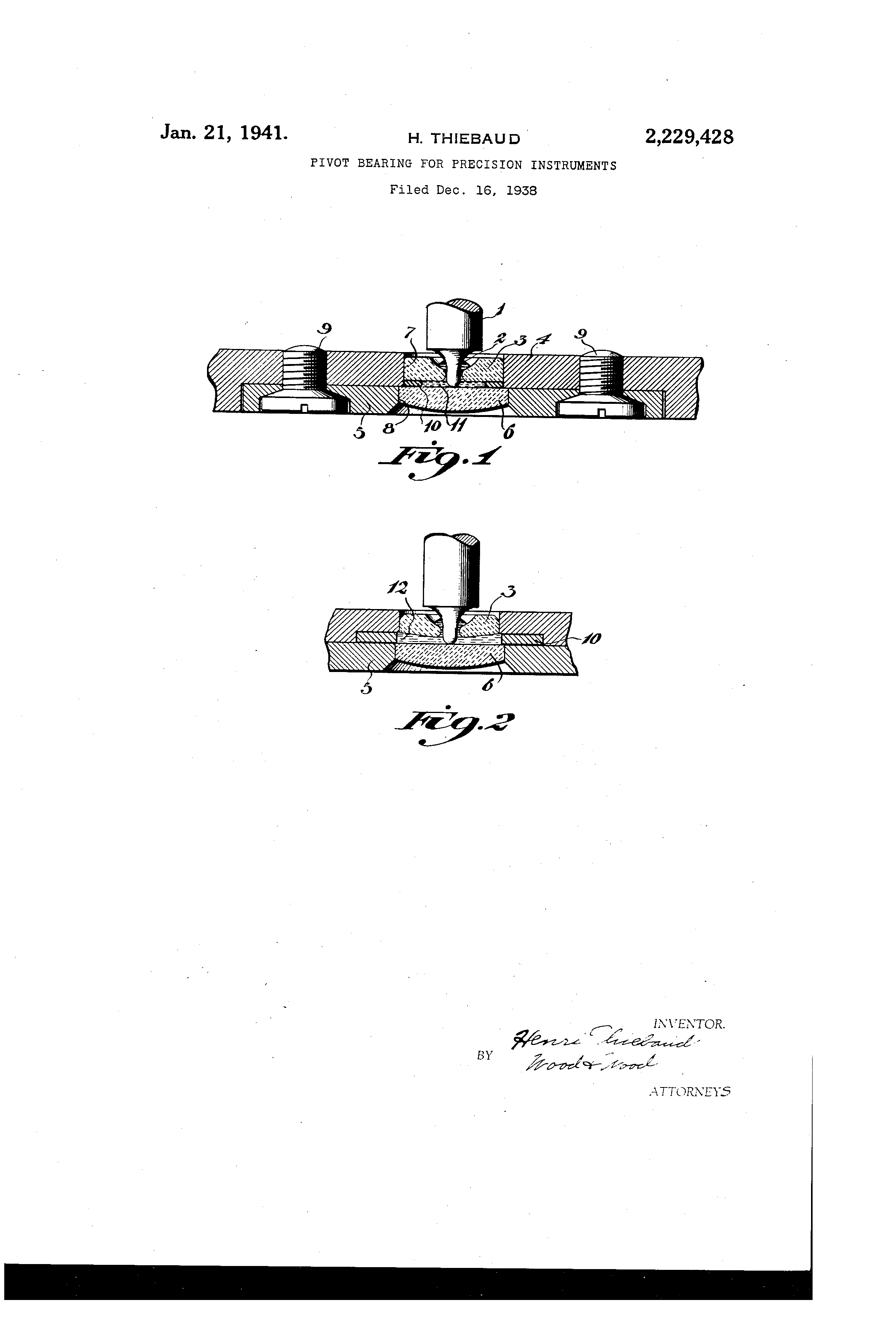 Pivot Bearing Precision Instrument