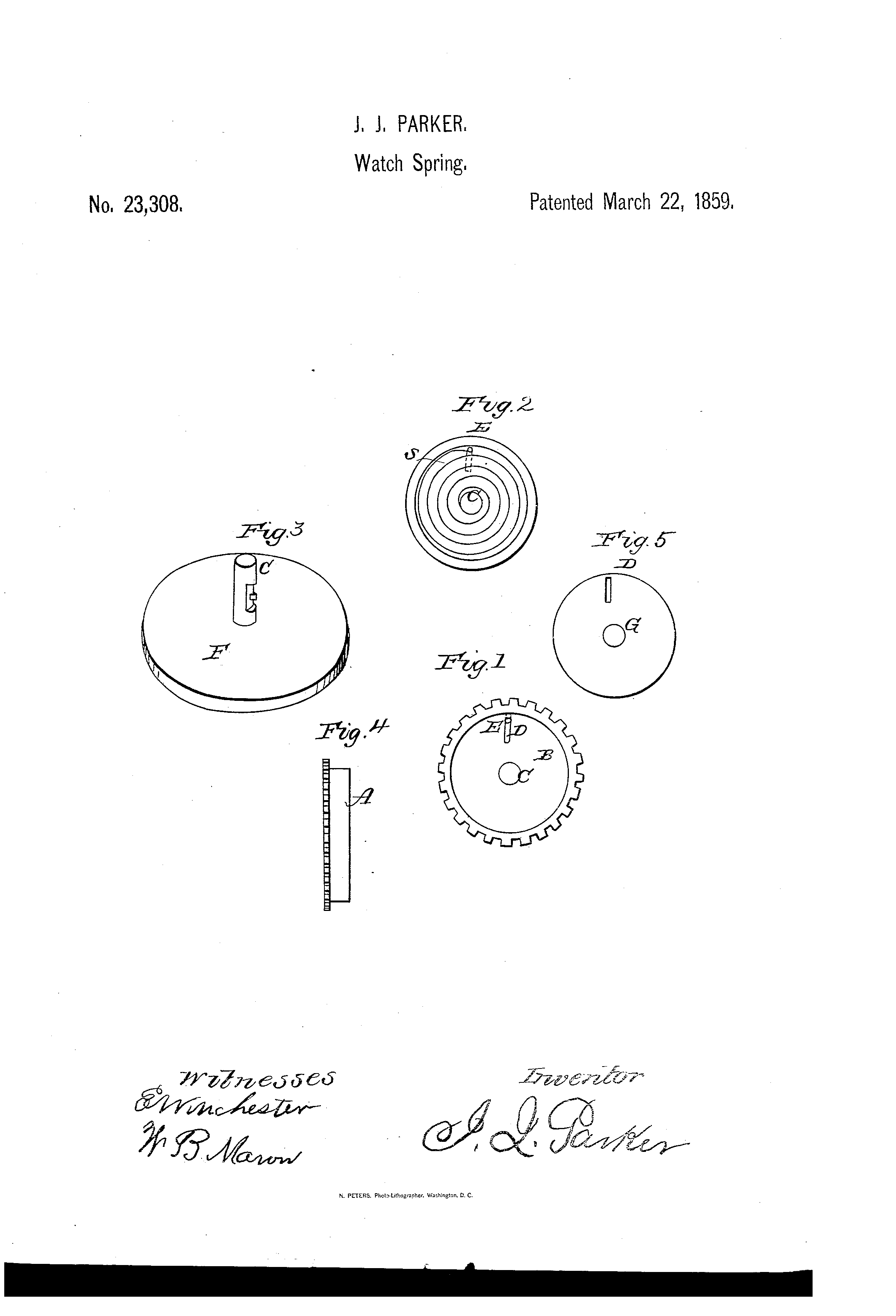 Watch Spring Device For Equalize Tension
