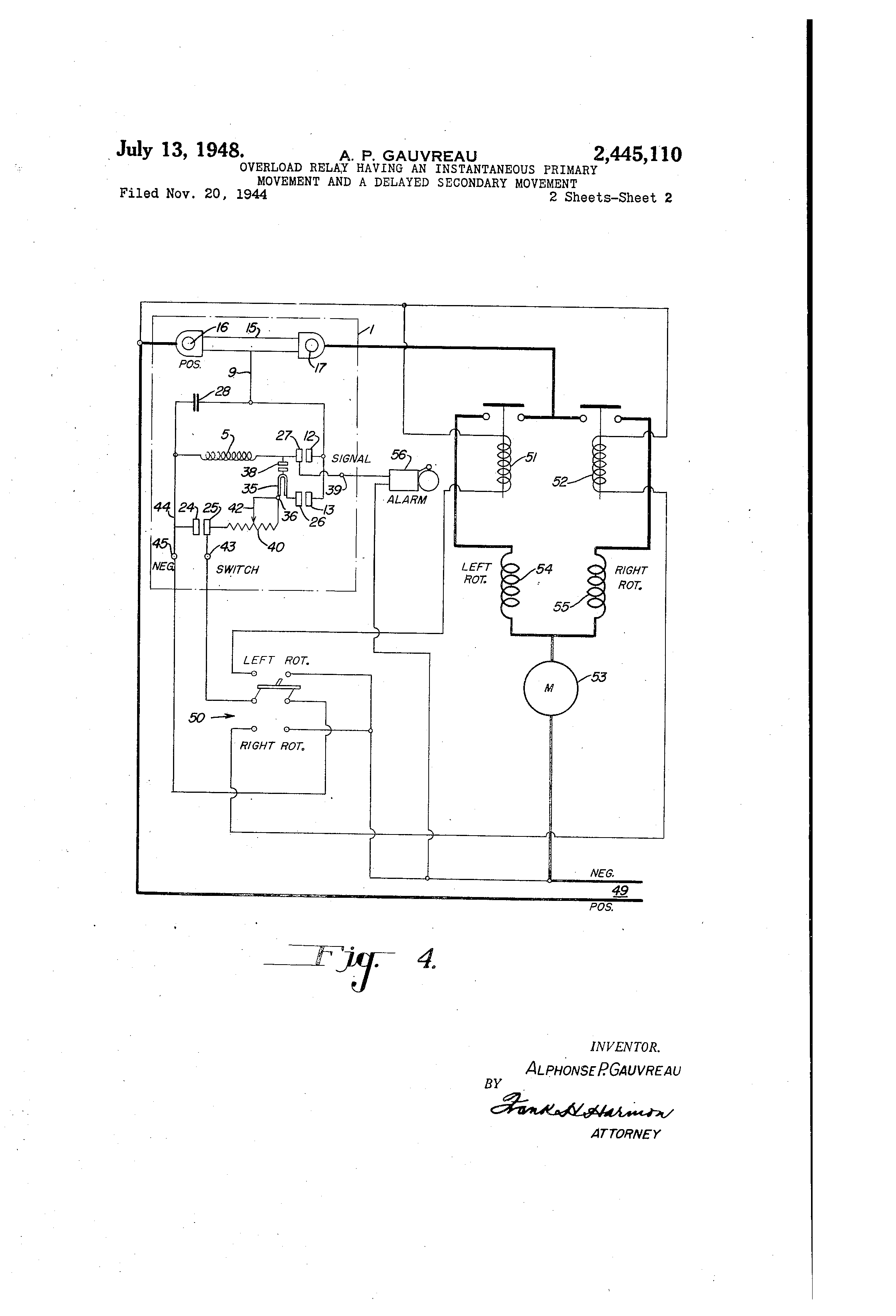 overload relay wiring diagram overload wiring diagram free all US2445110 1 overload relay wiring diagram overload wiring diagram free all,Current Relay Wiring