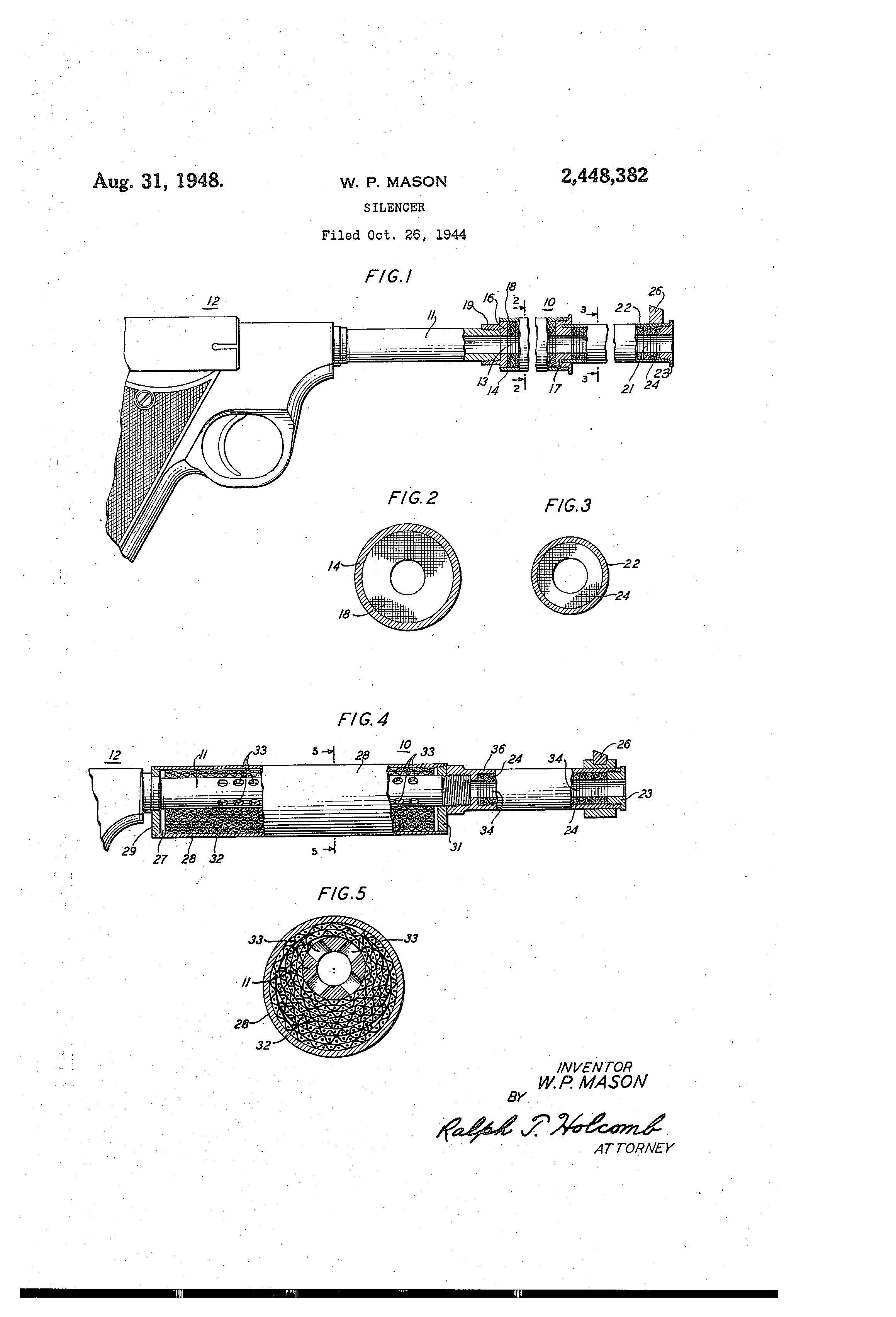 Patent US2448382 Silencer Google Patents