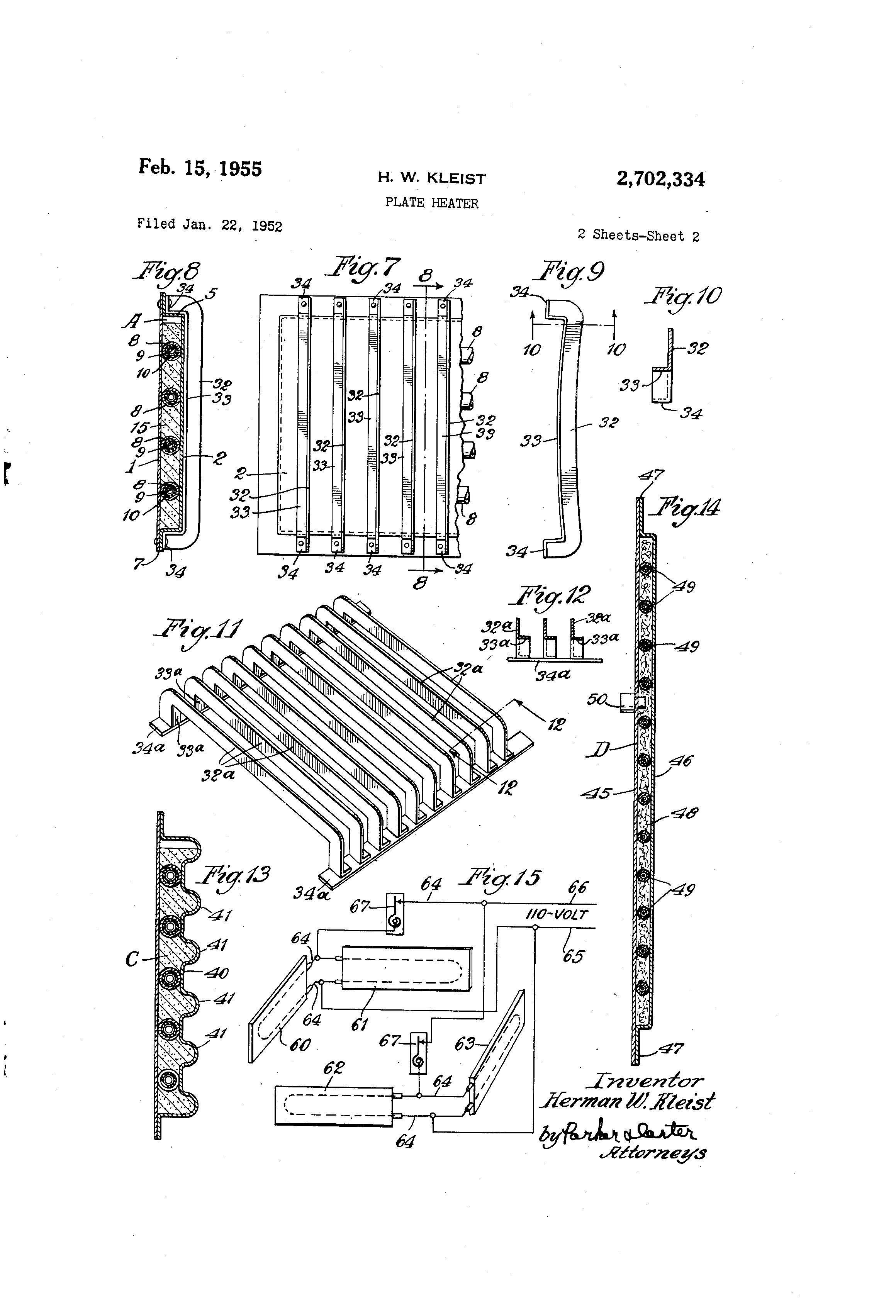 patent us2702334 plate heater google patentsHeating Device Google Patents On Wiring Baseboard Heaters In Parallel #1