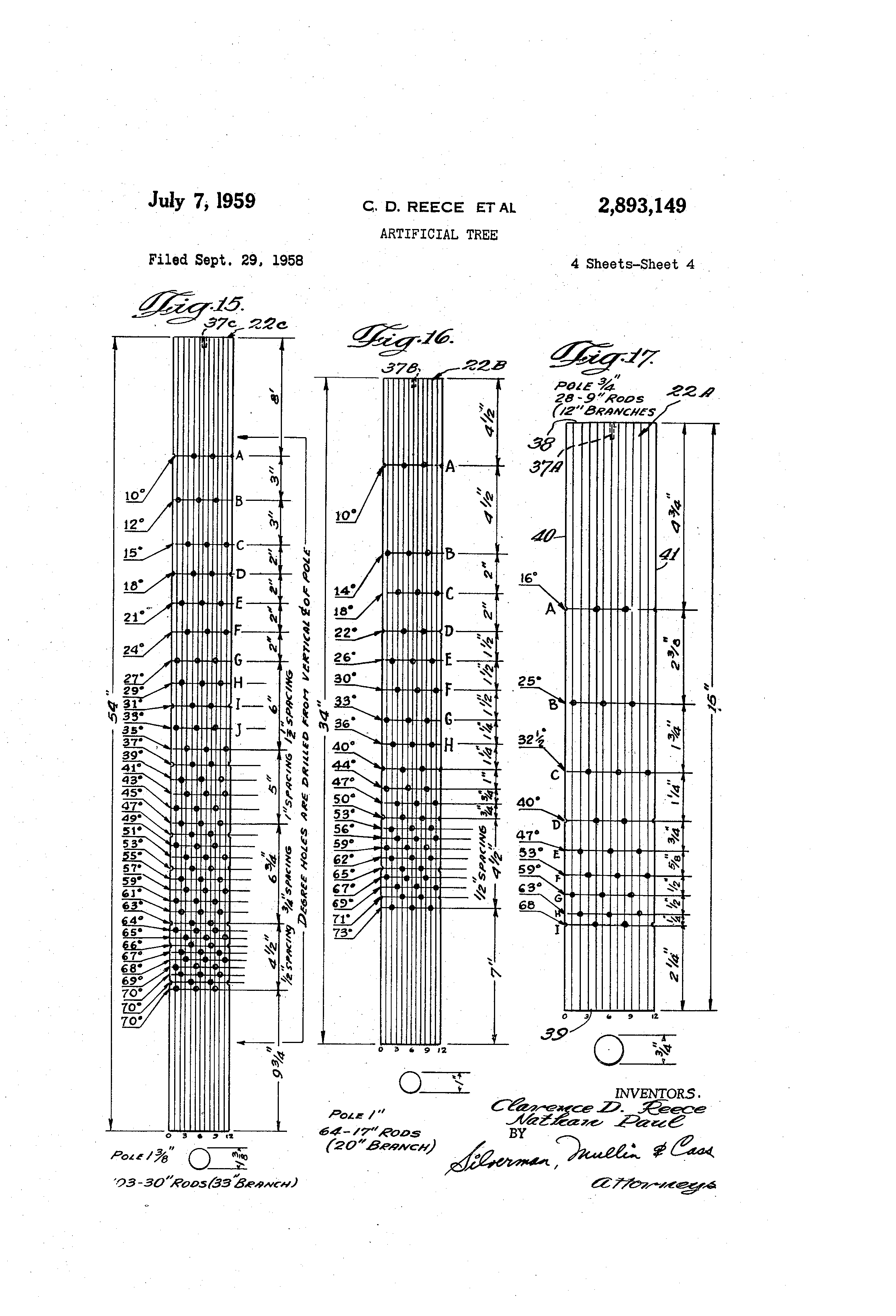 patent us2893149 artificial tree google patents patent us2893149 artificial tree google patents
