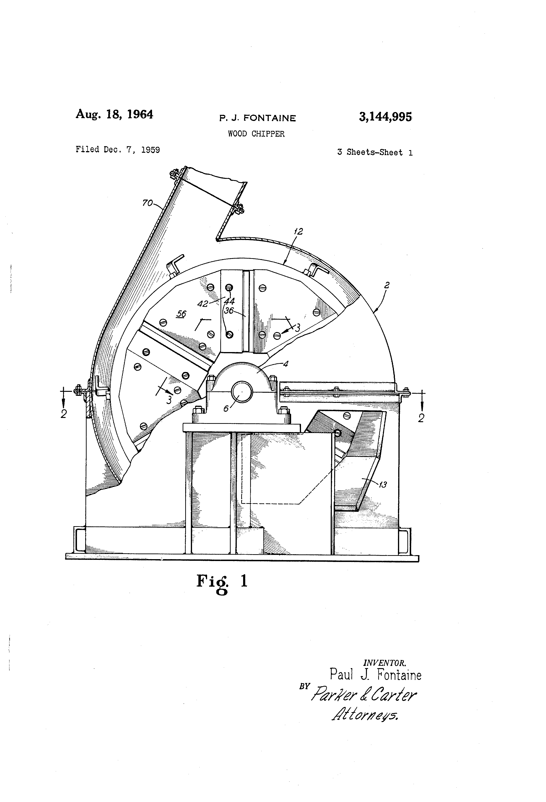 Chipper Wood Patents Drawing Boom Claims Sketch Coloring Page