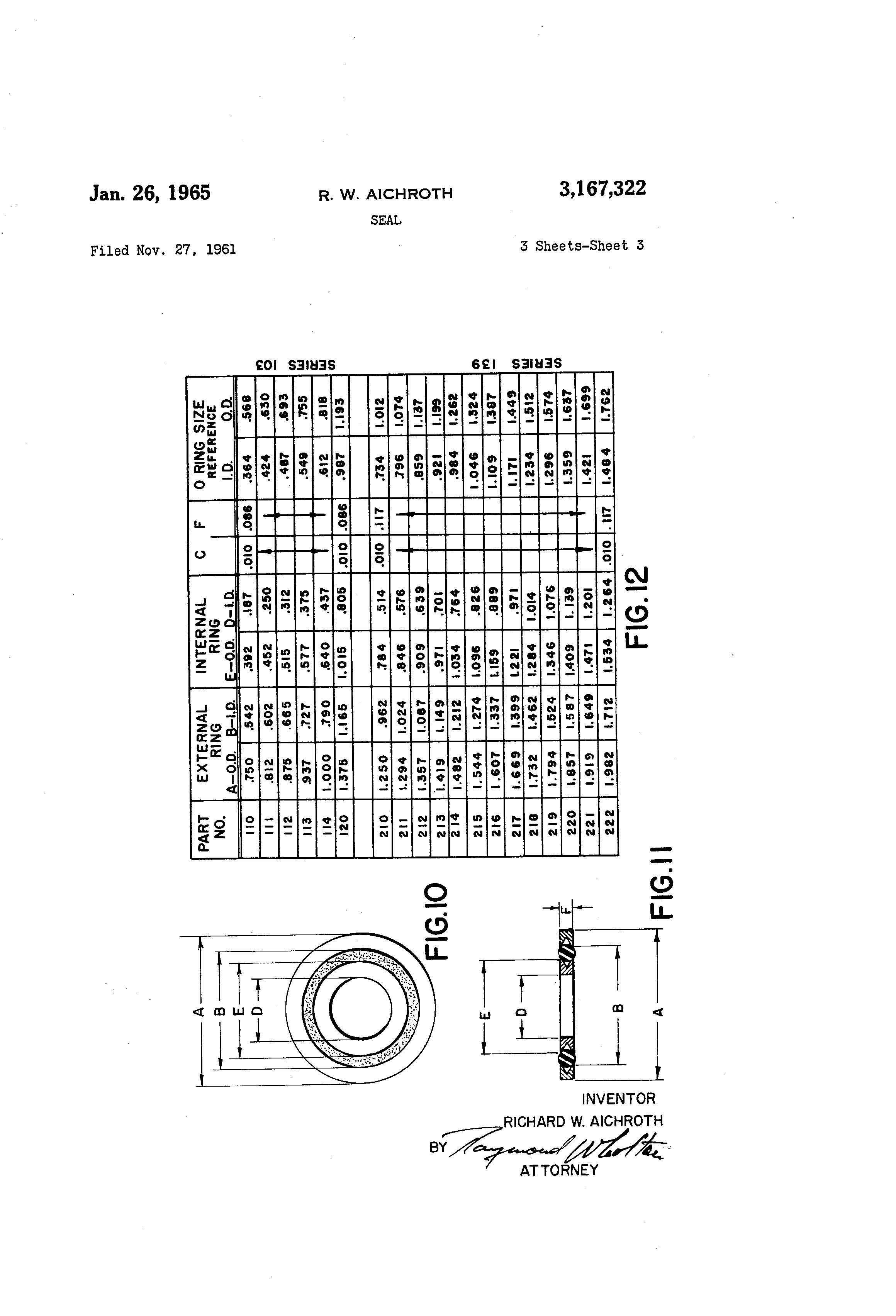 Patent US3167322 Seal Google Patents