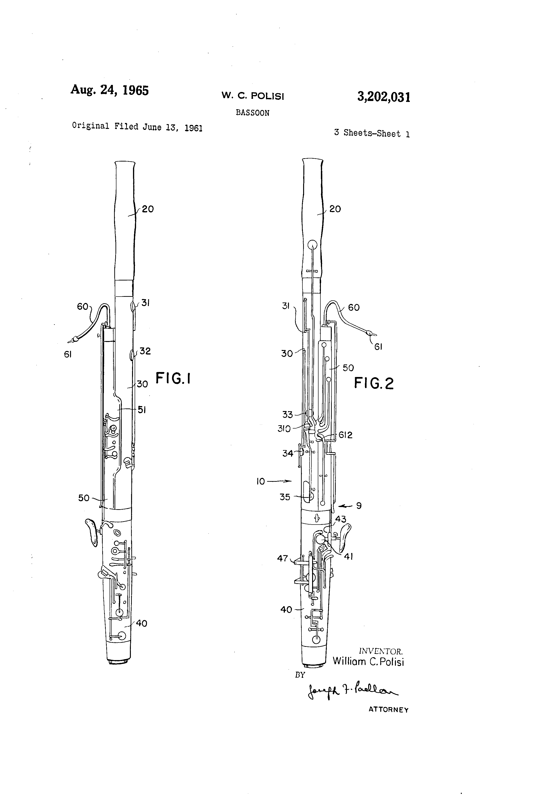 Patent US3202031 Bassoon Google Patents
