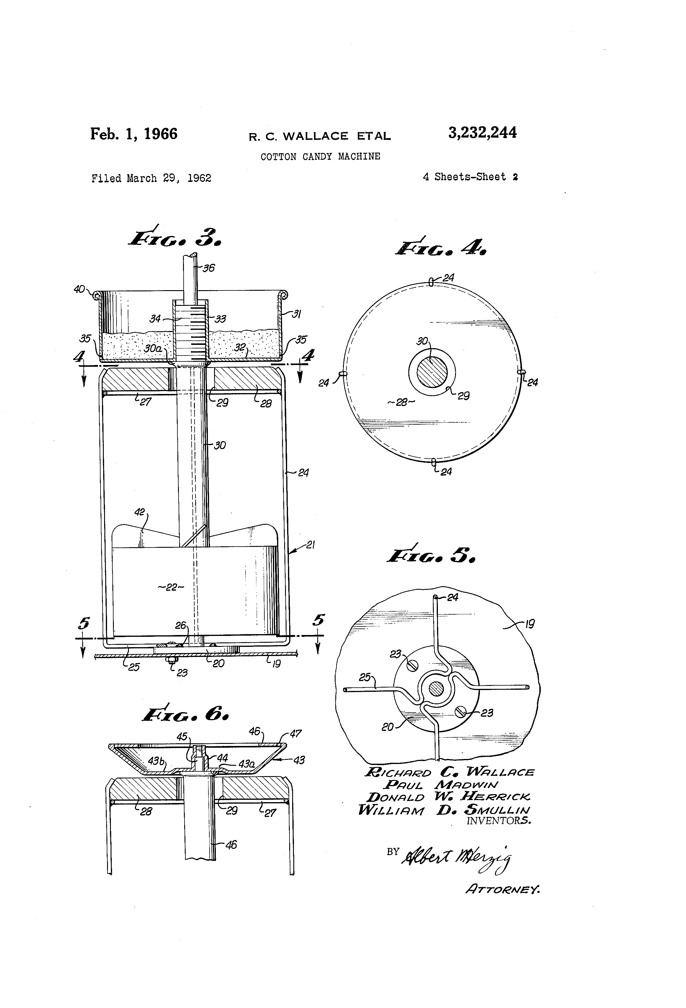 Patent US3232244 Cotton candy machine Google Patentsuche