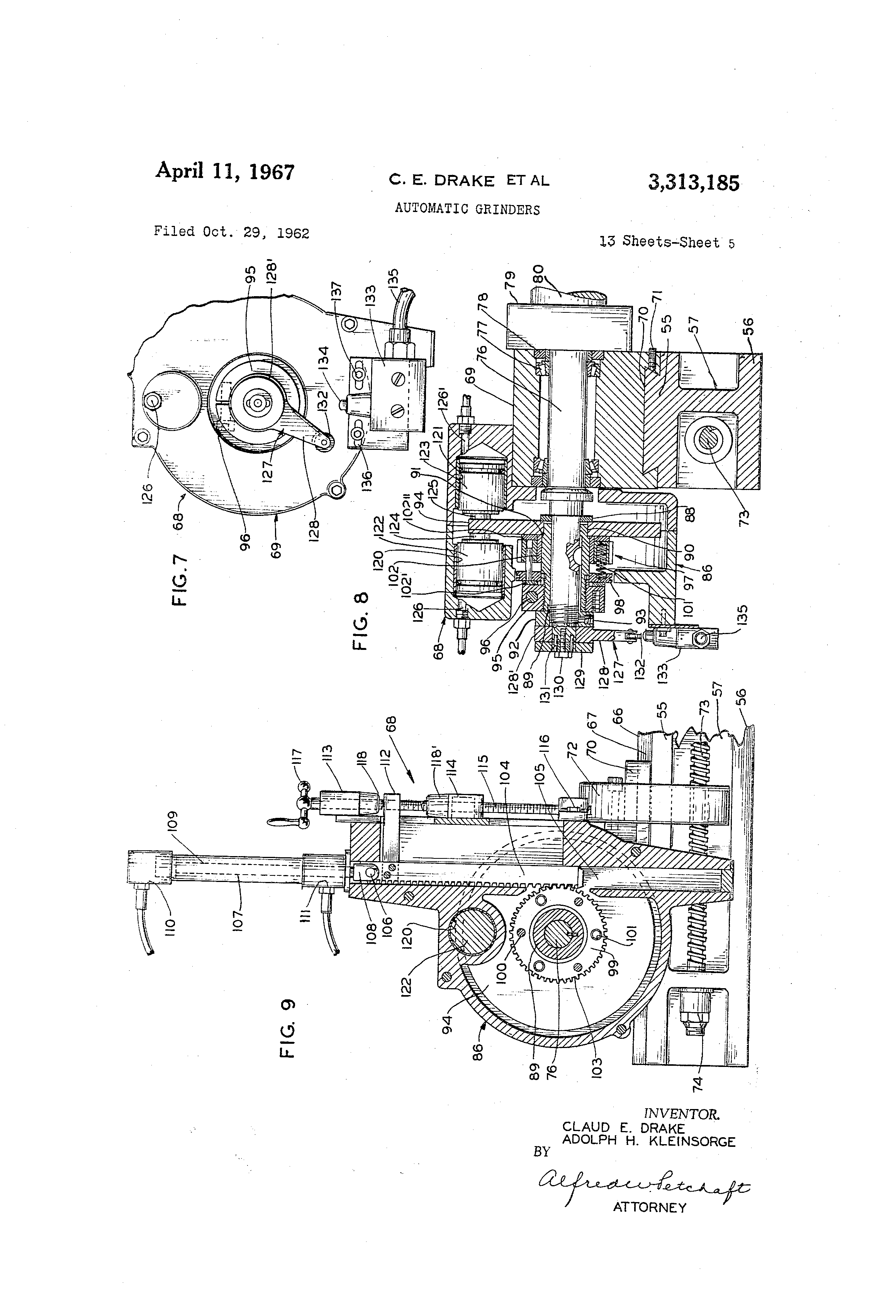 Patent US3313185 Automatic grinders Google Patents