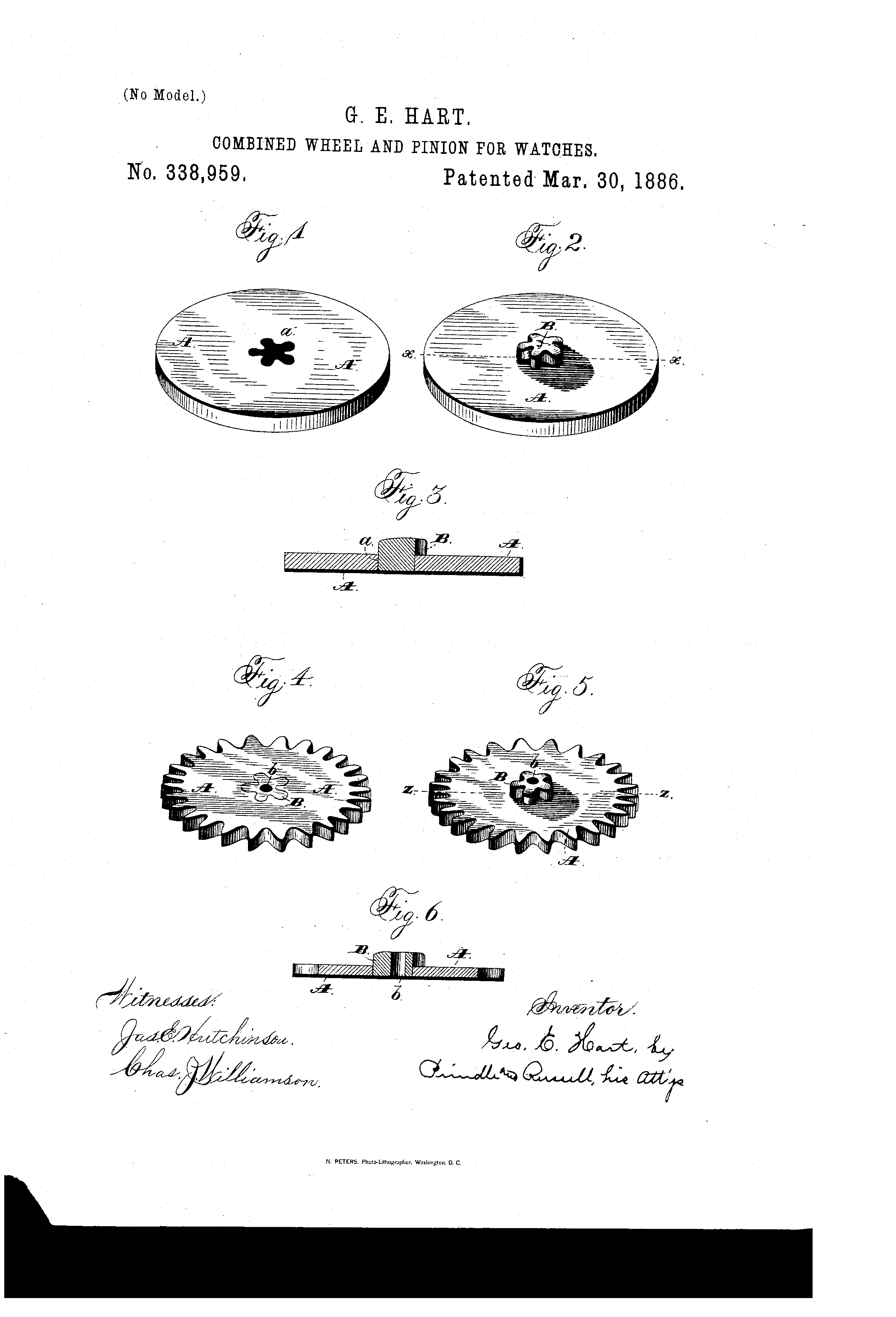 Watch Combine Wheel & Pinion