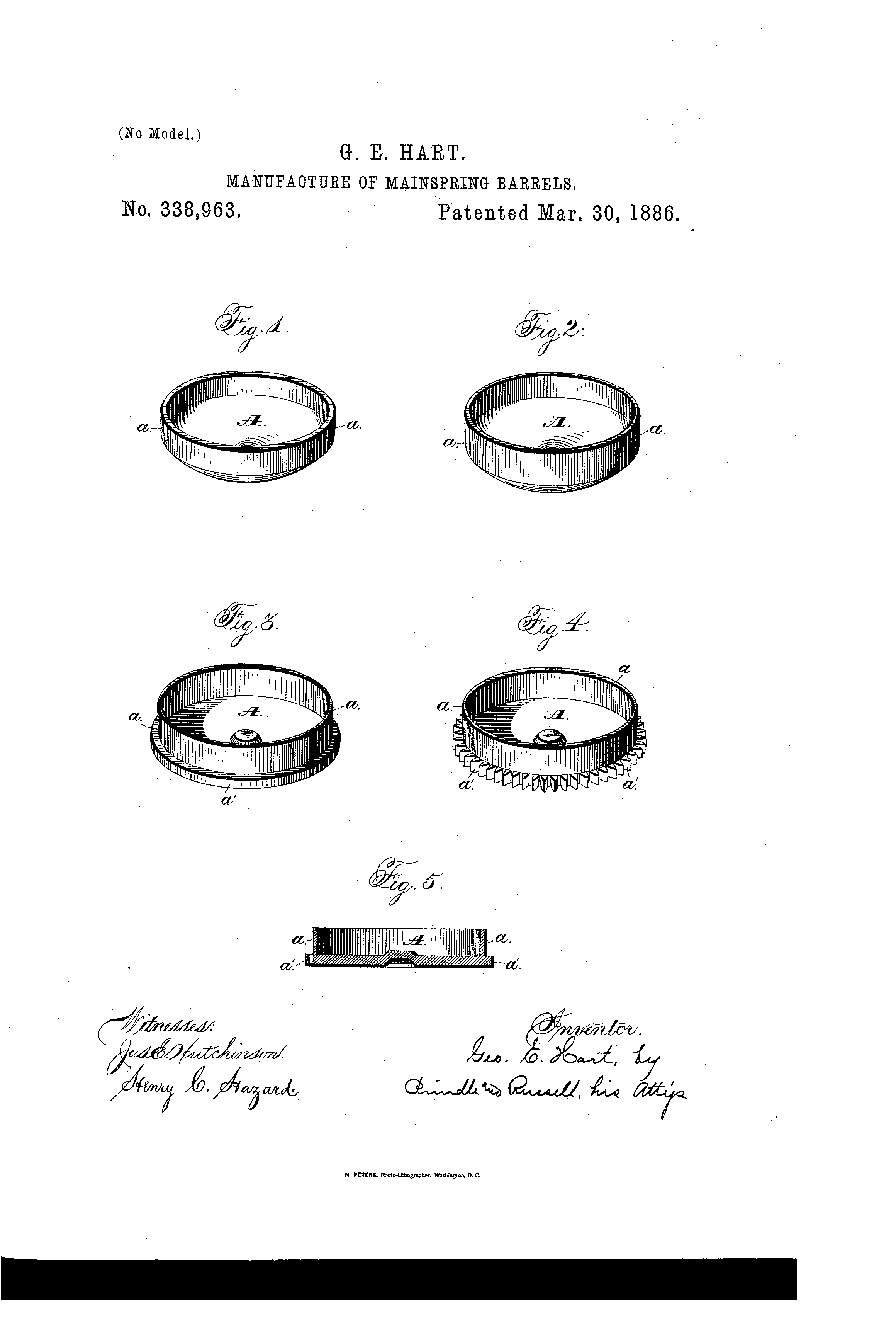 Watch Barrel Main Spring
