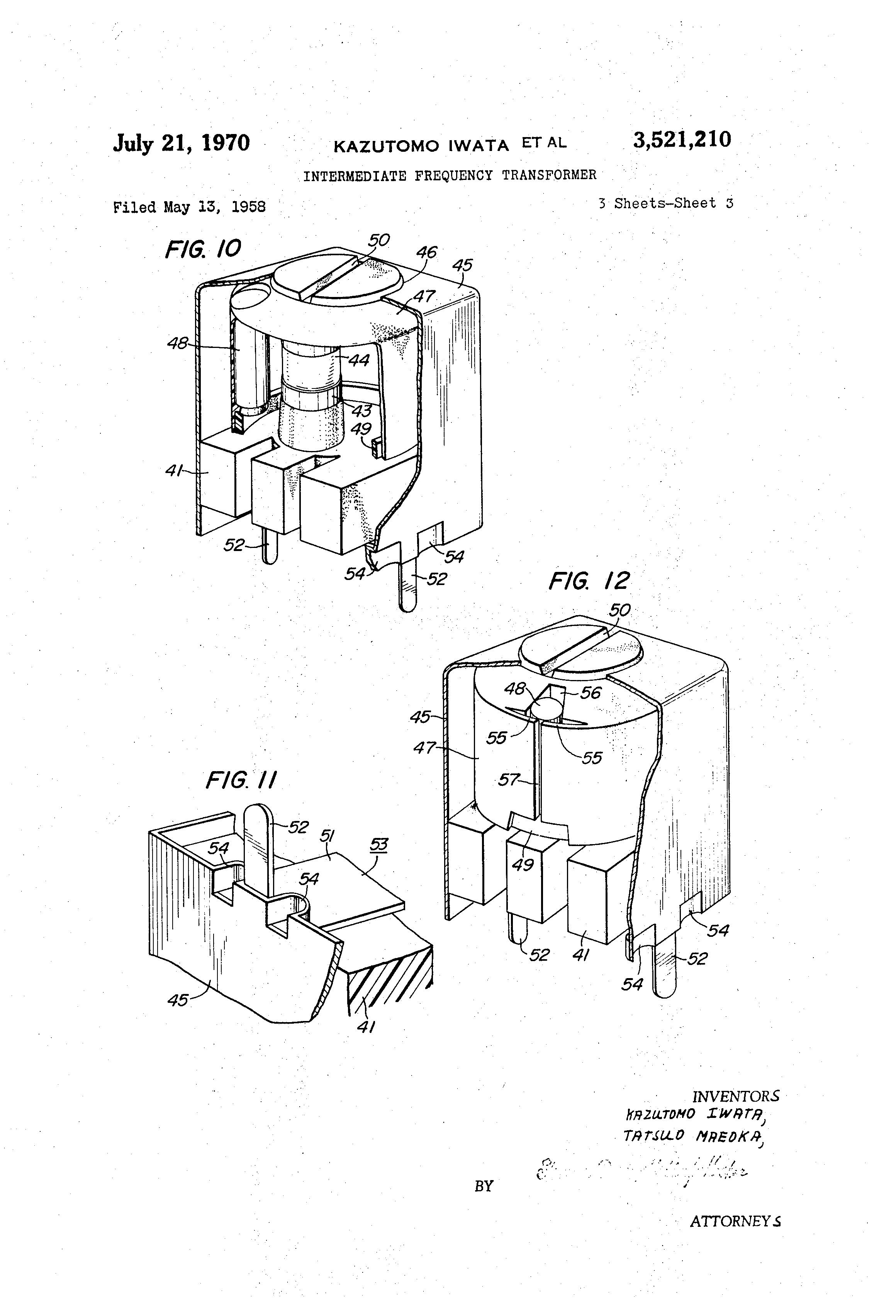 Intermediate frequency transformer