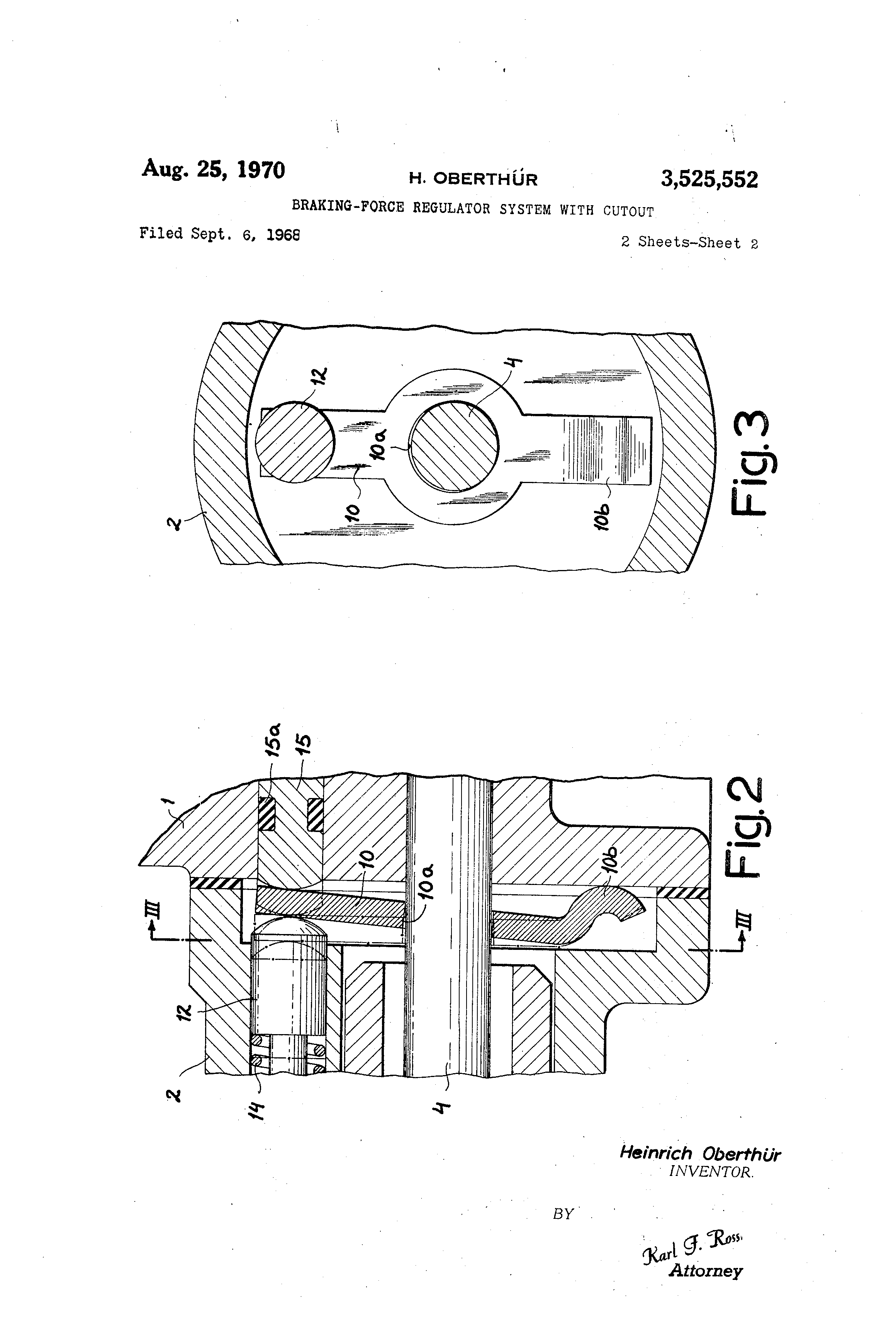 braking-force regulator system with cutout
