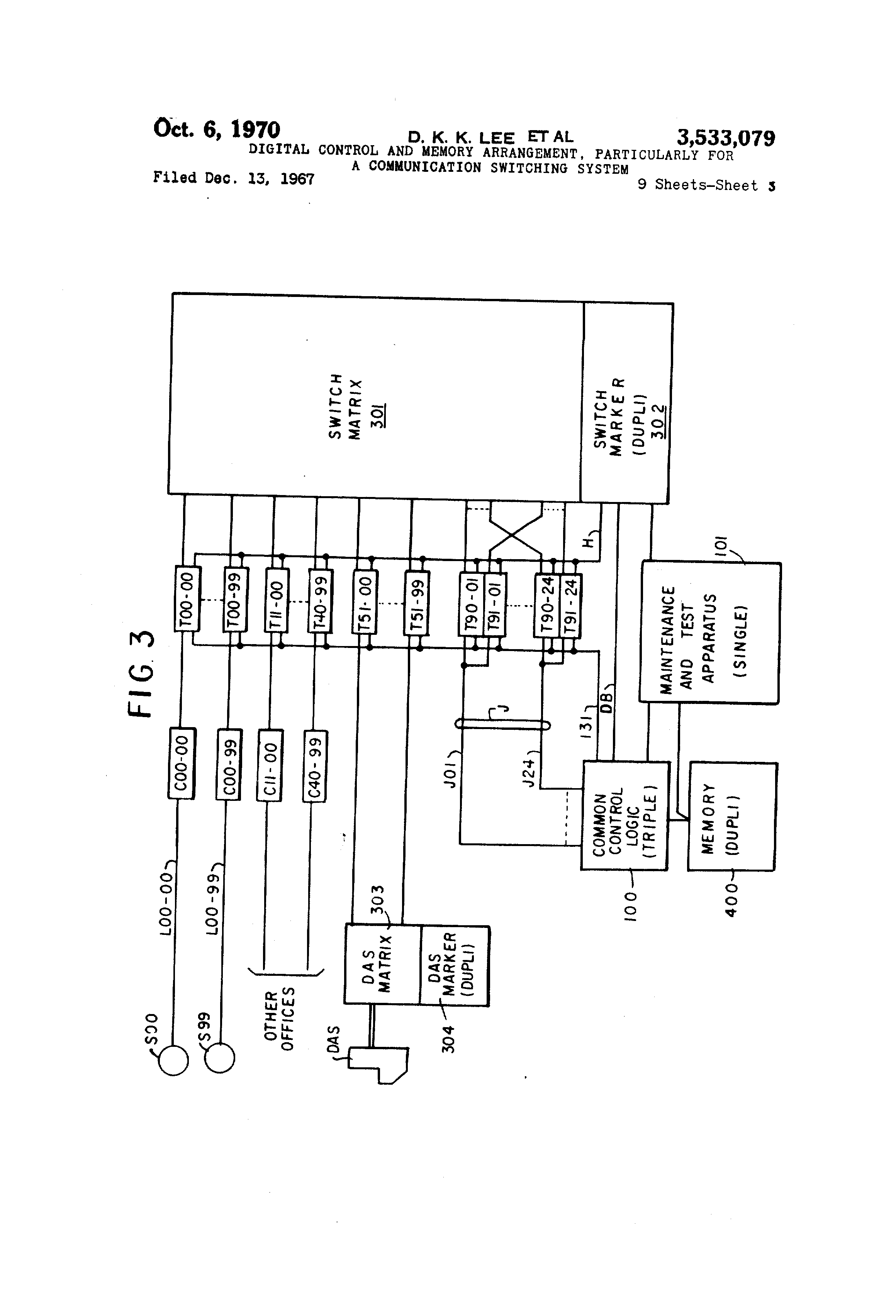 worksheet Time Zone Worksheet patent us3533079 digital control and memory arrangement drawing