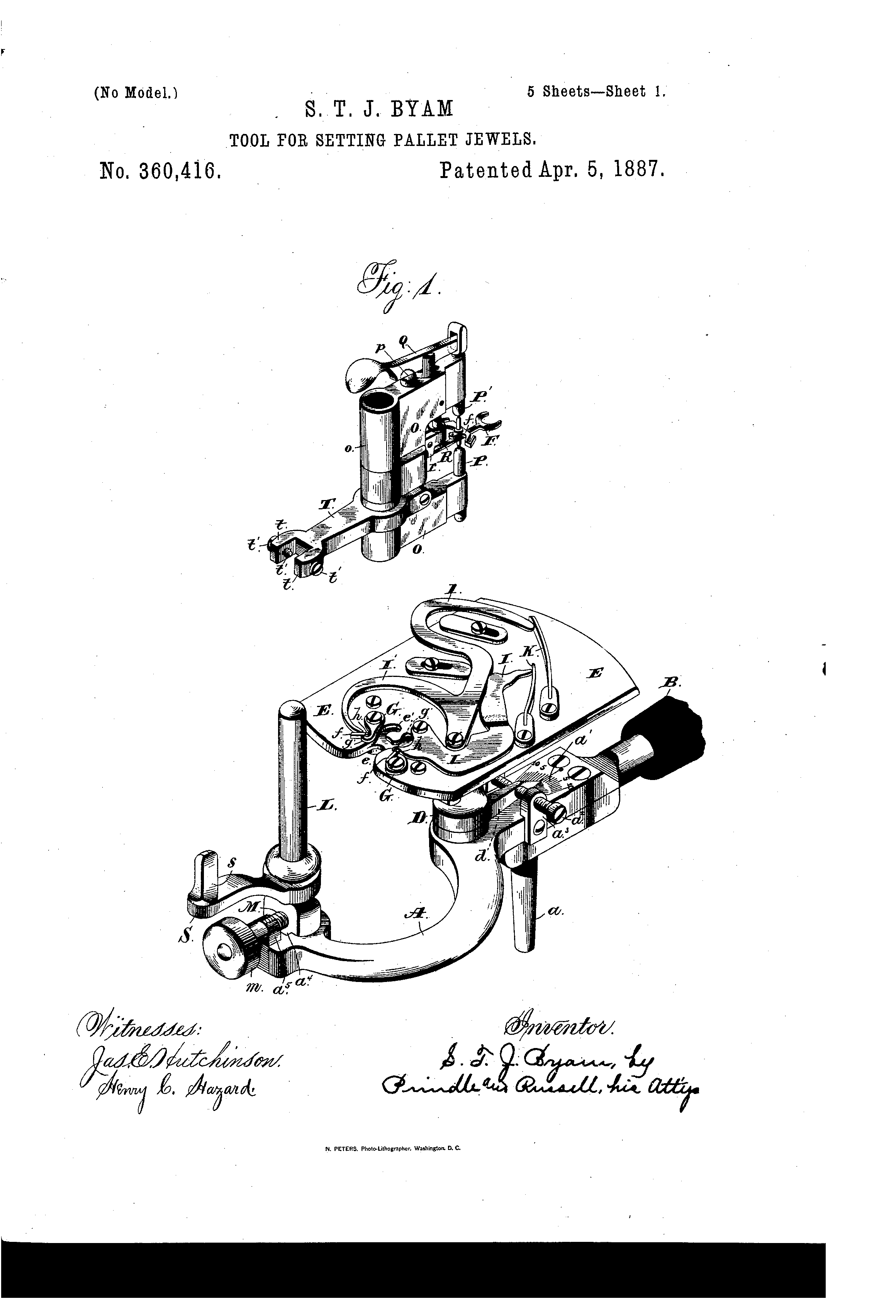Tool Pallet Jewel Setter