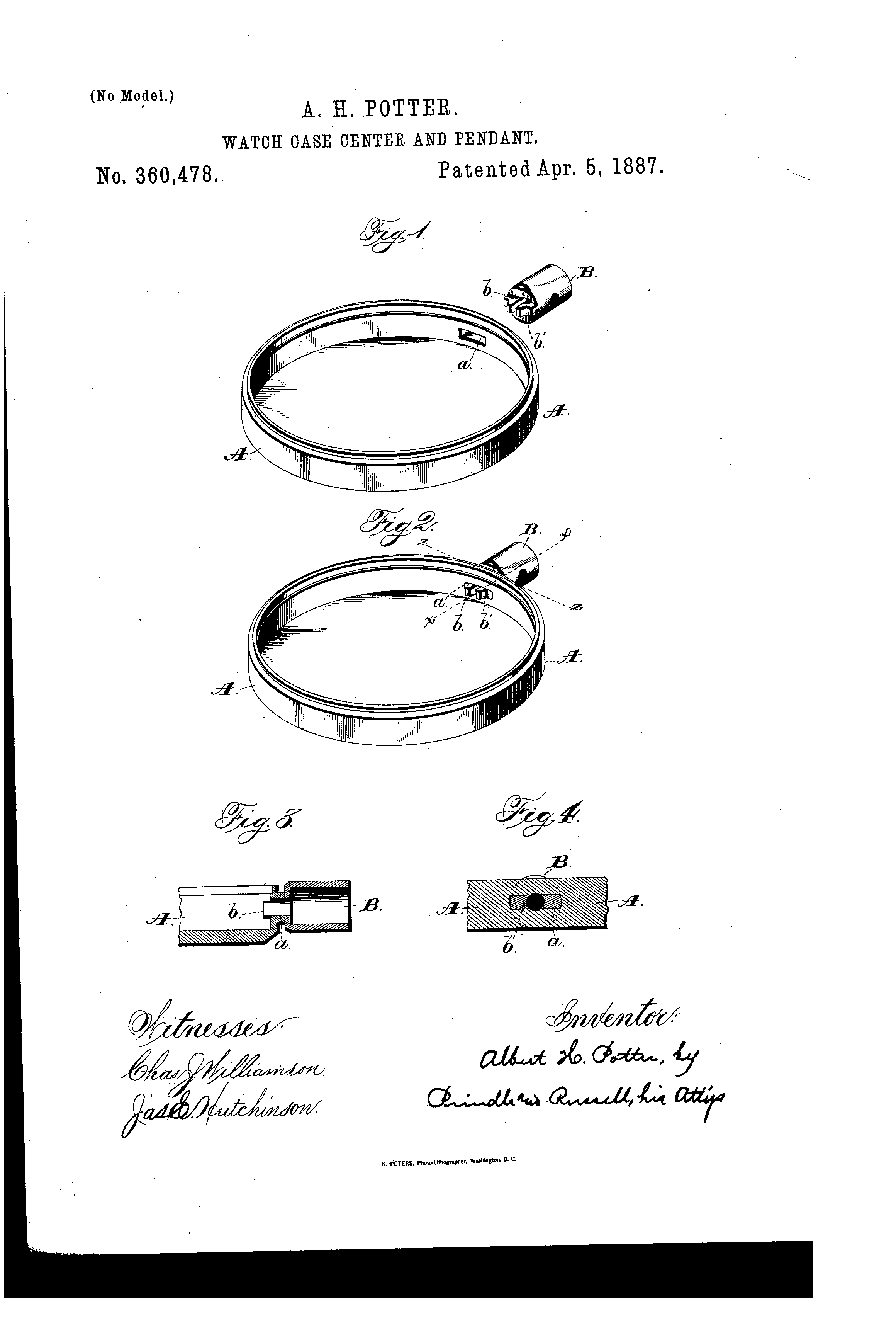 Watch Case Center & Pendant