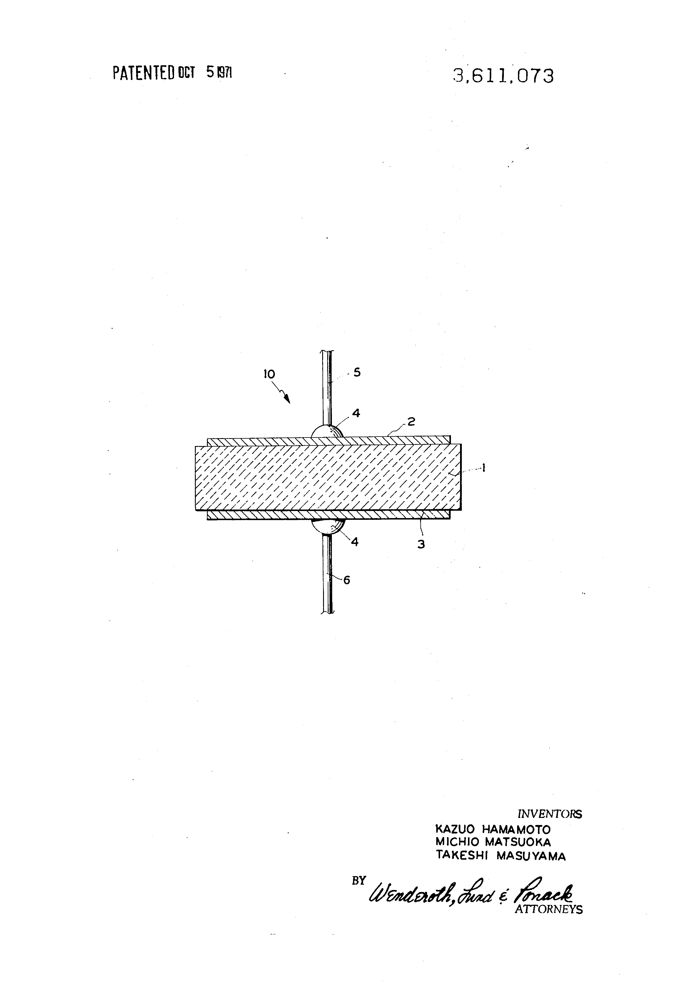 patent us3611073 diode comprising zinc oxide doped with gallium