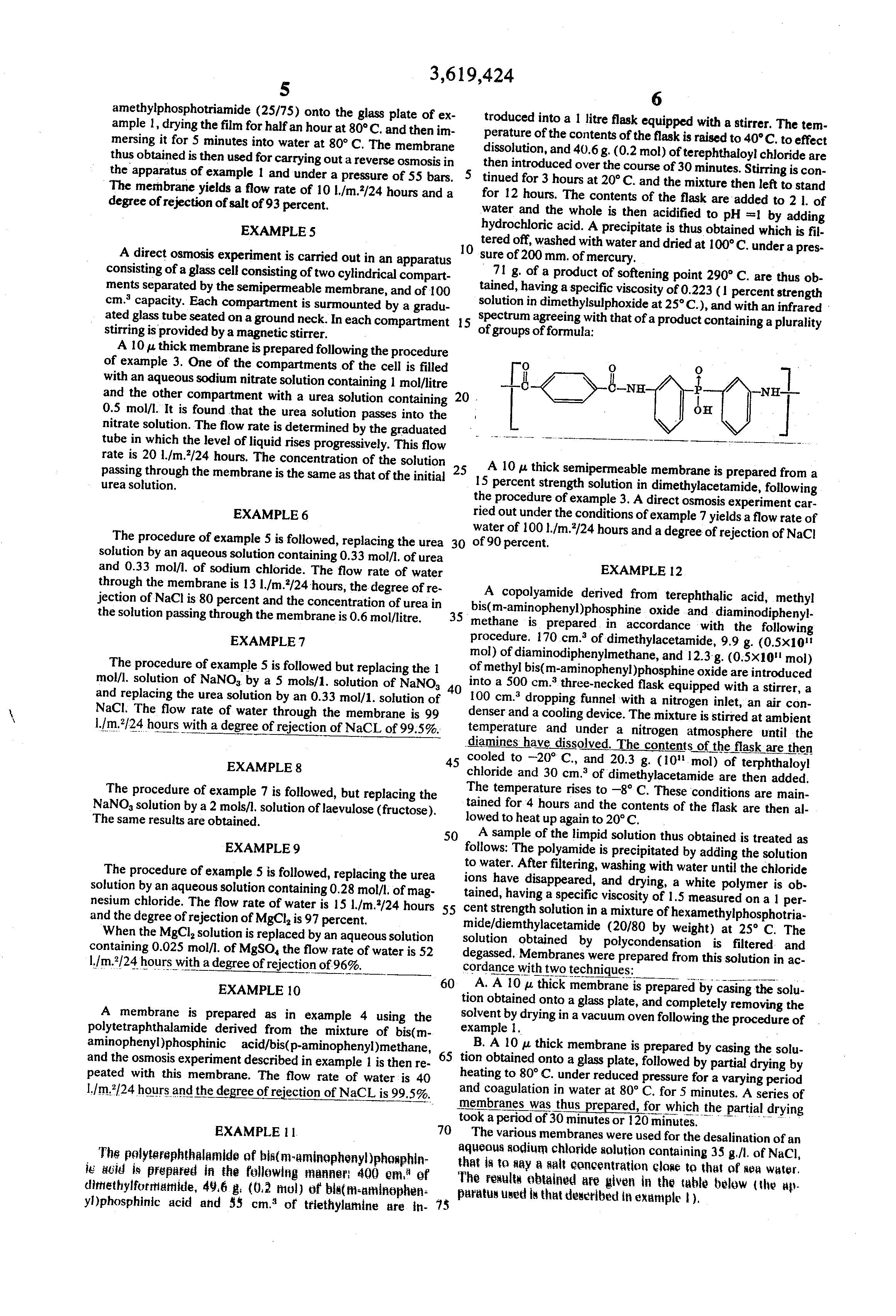 semipermeable membranes