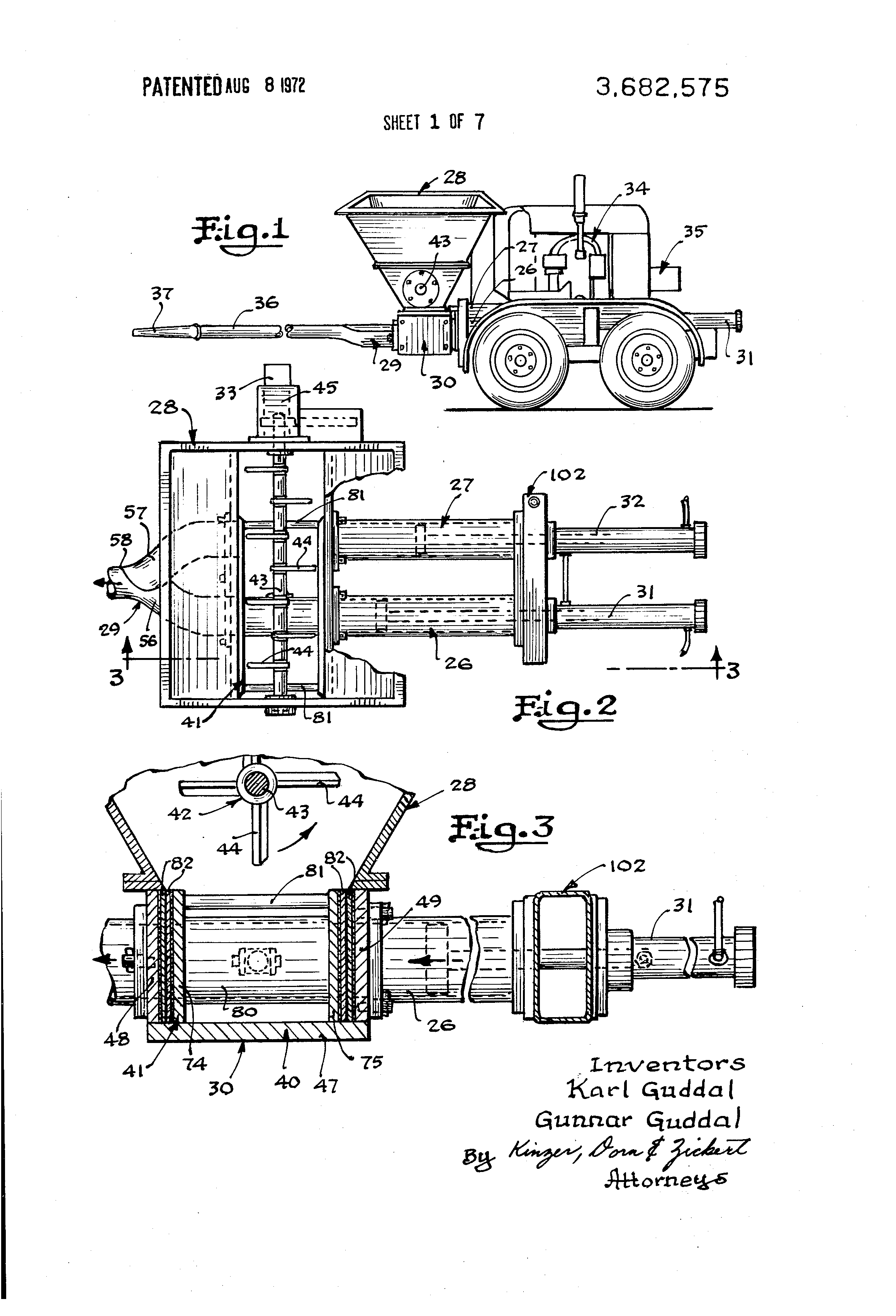Patent US3682575 - Concrete pump - Google Patents