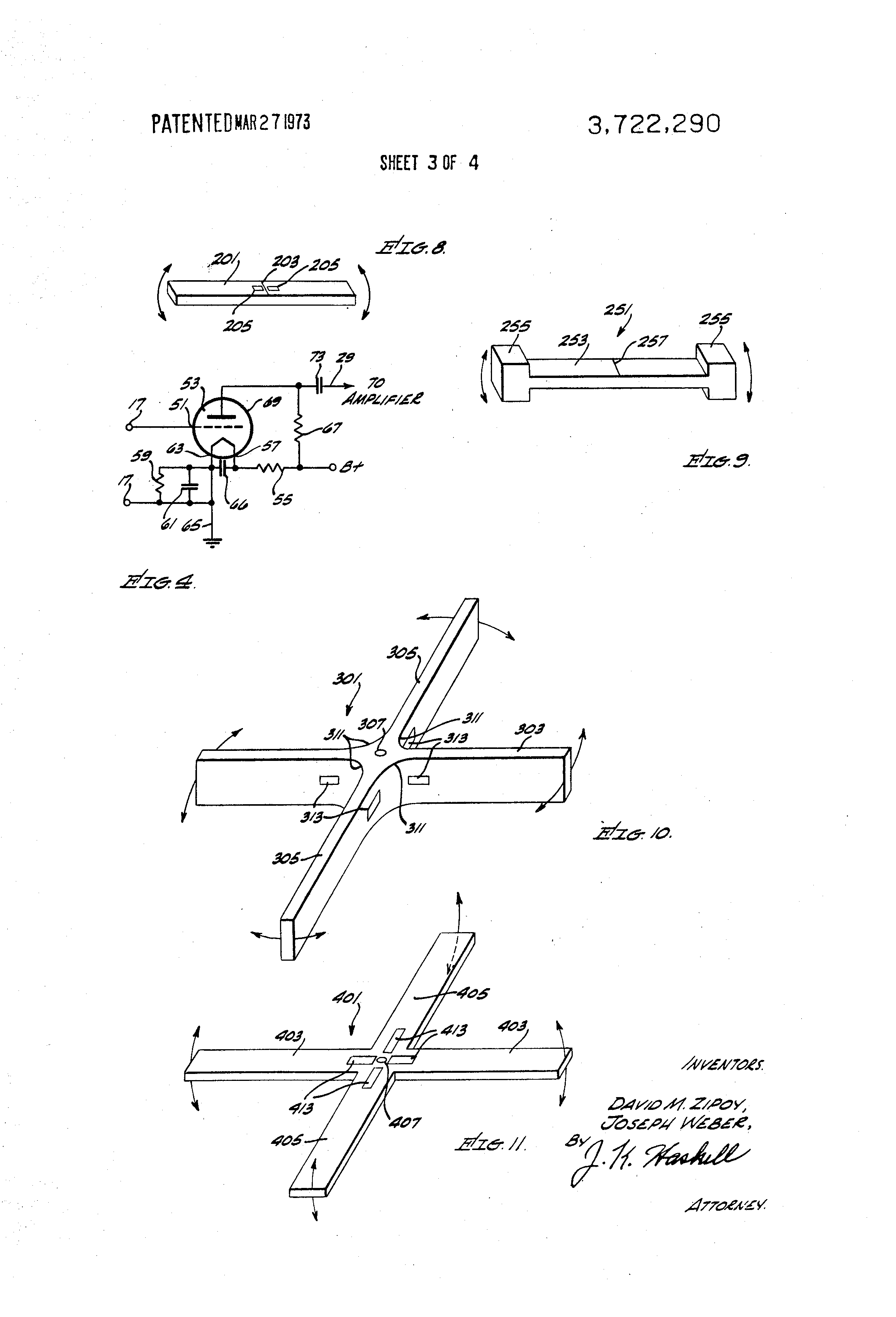 detector of dynamic gravitational force gradient fields