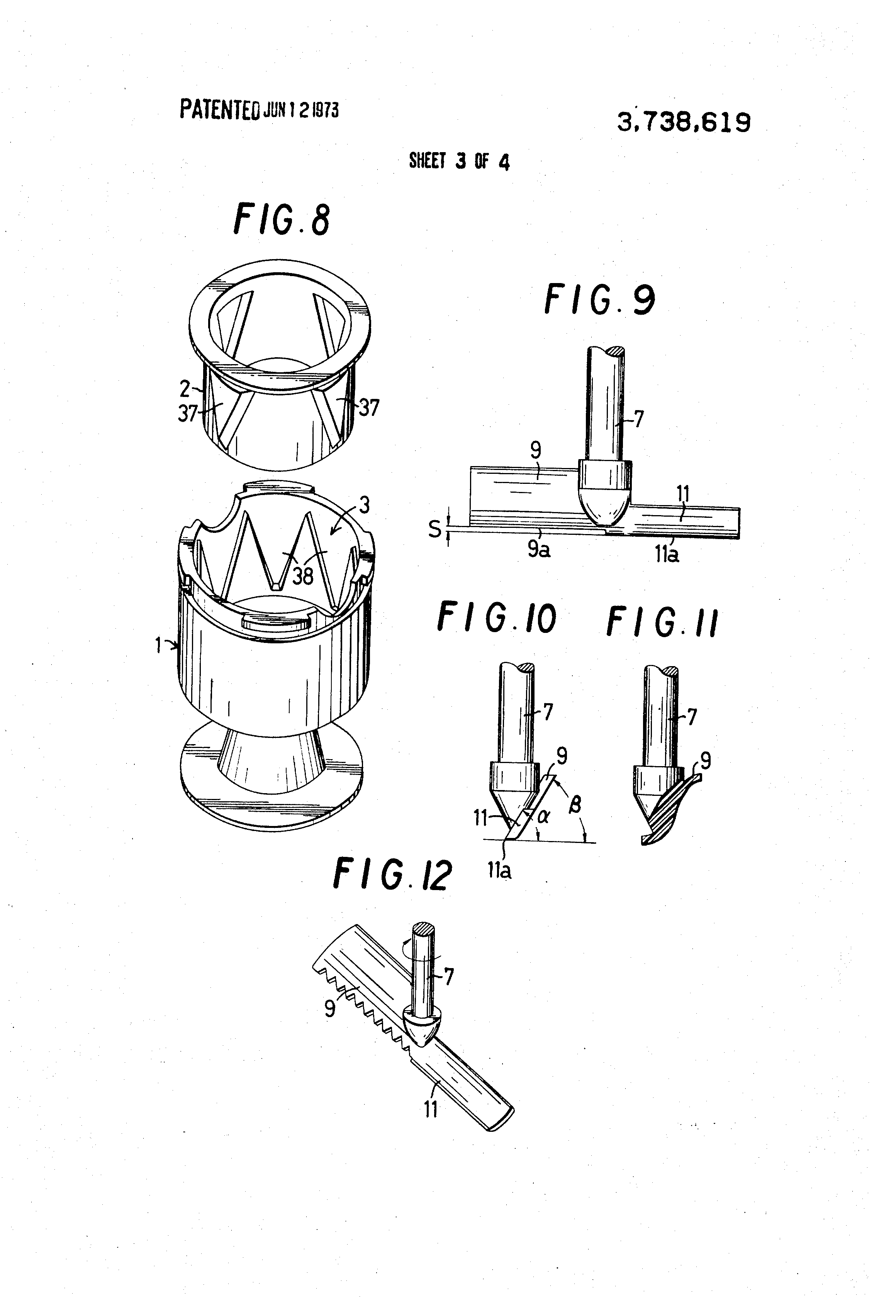 Patent US3738619 Method and device for preparing homemade ice cream Google Patents